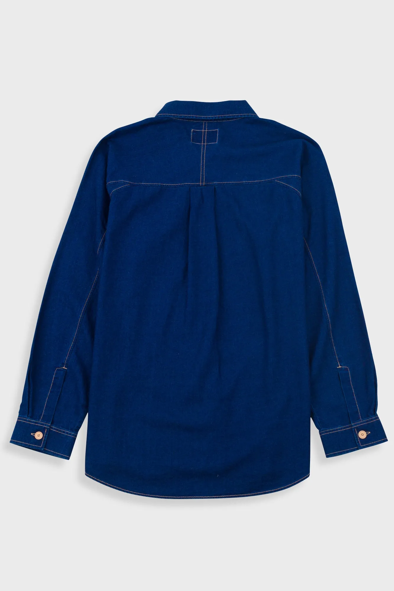Raglan Shirt - Indigo Twill sold by Folk product image thumbnail 2