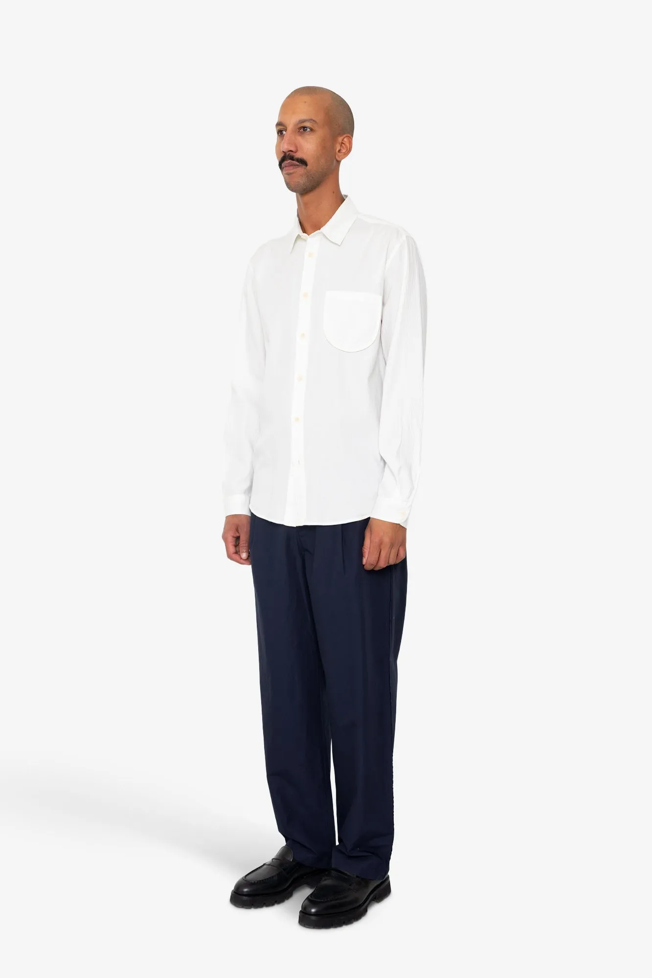 Herringbone Curve Shirt - Off White sold by Folk product image thumbnail 3