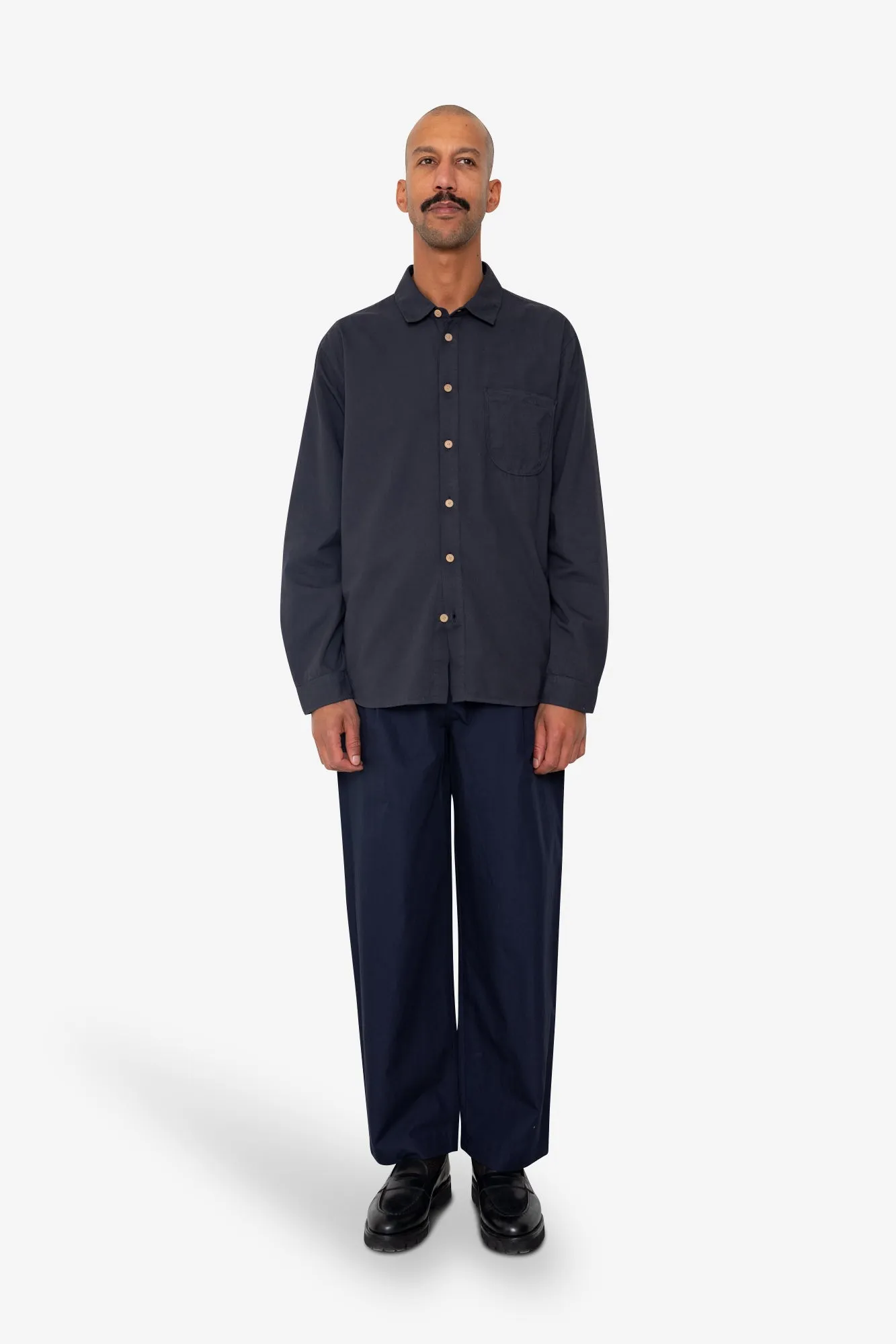 Plain Curve Shirt - Black sold by Folk product image thumbnail 2