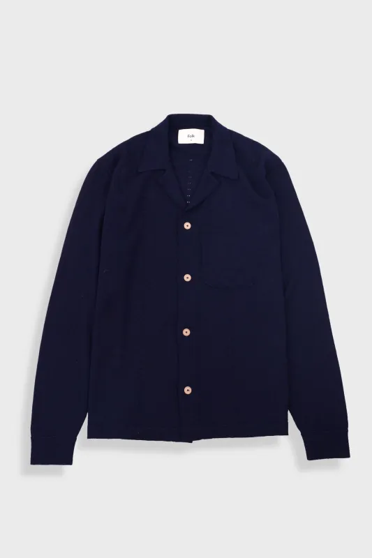Knitted Shirt - Navy sold by Folk