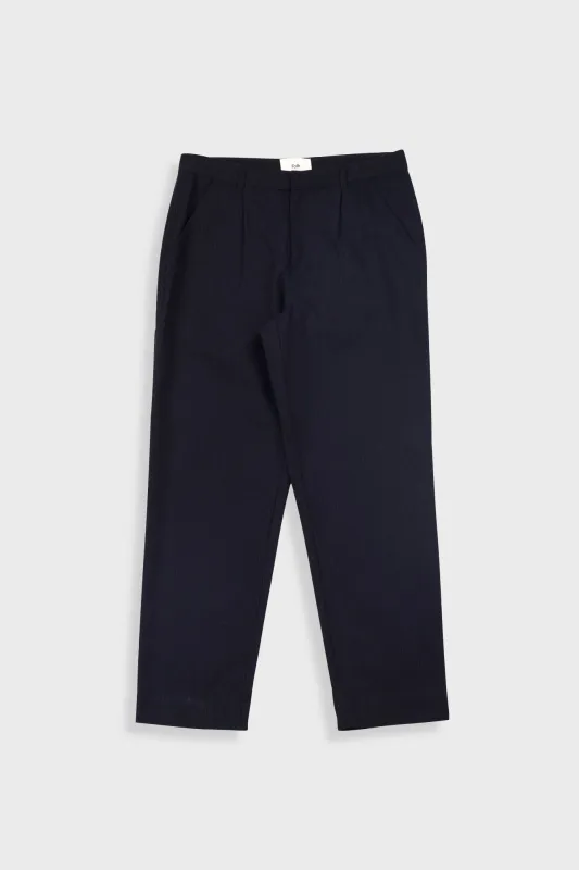 Signal Pant - Soft Black Brushed Stripe made by Folk