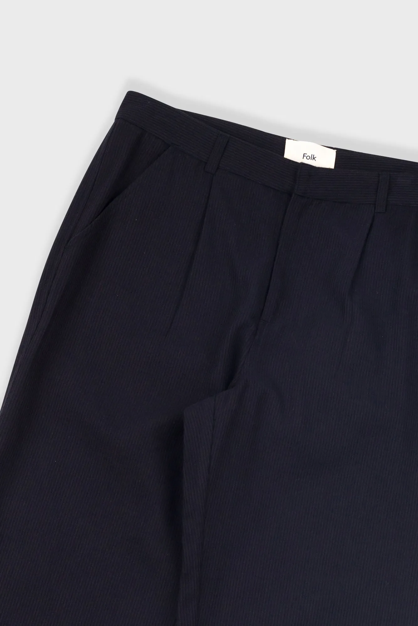 Signal Pant - Soft Black Brushed Stripe sold by Folk product image thumbnail 5