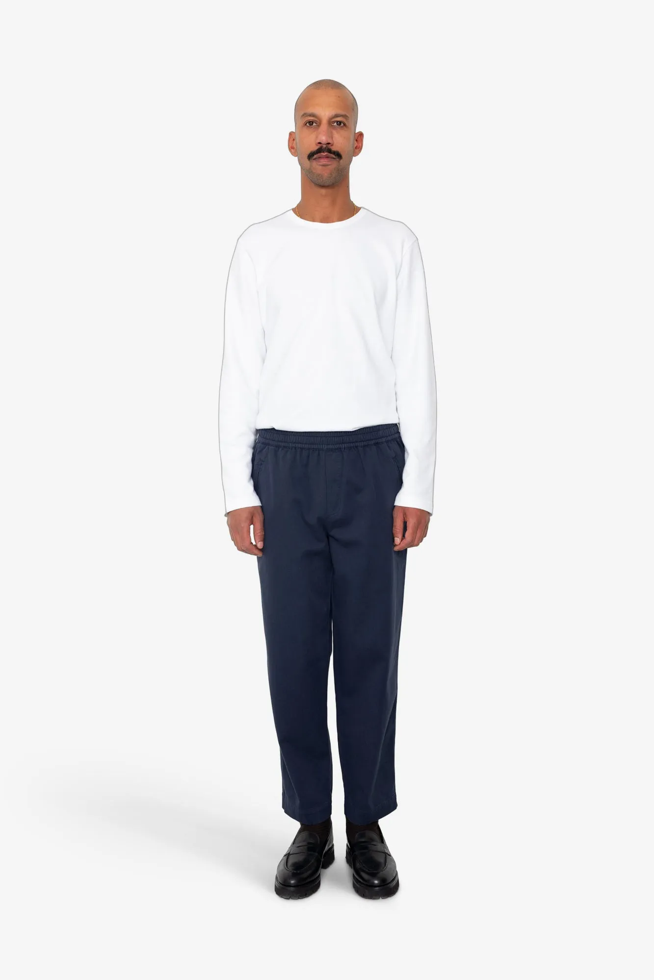 Drawcord Assembly Pant - Deep Navy Brushed Twill sold by Folk product image thumbnail 2
