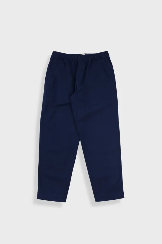 Drawcord Assembly Pant - Deep Navy Brushed Twill sold by Folk