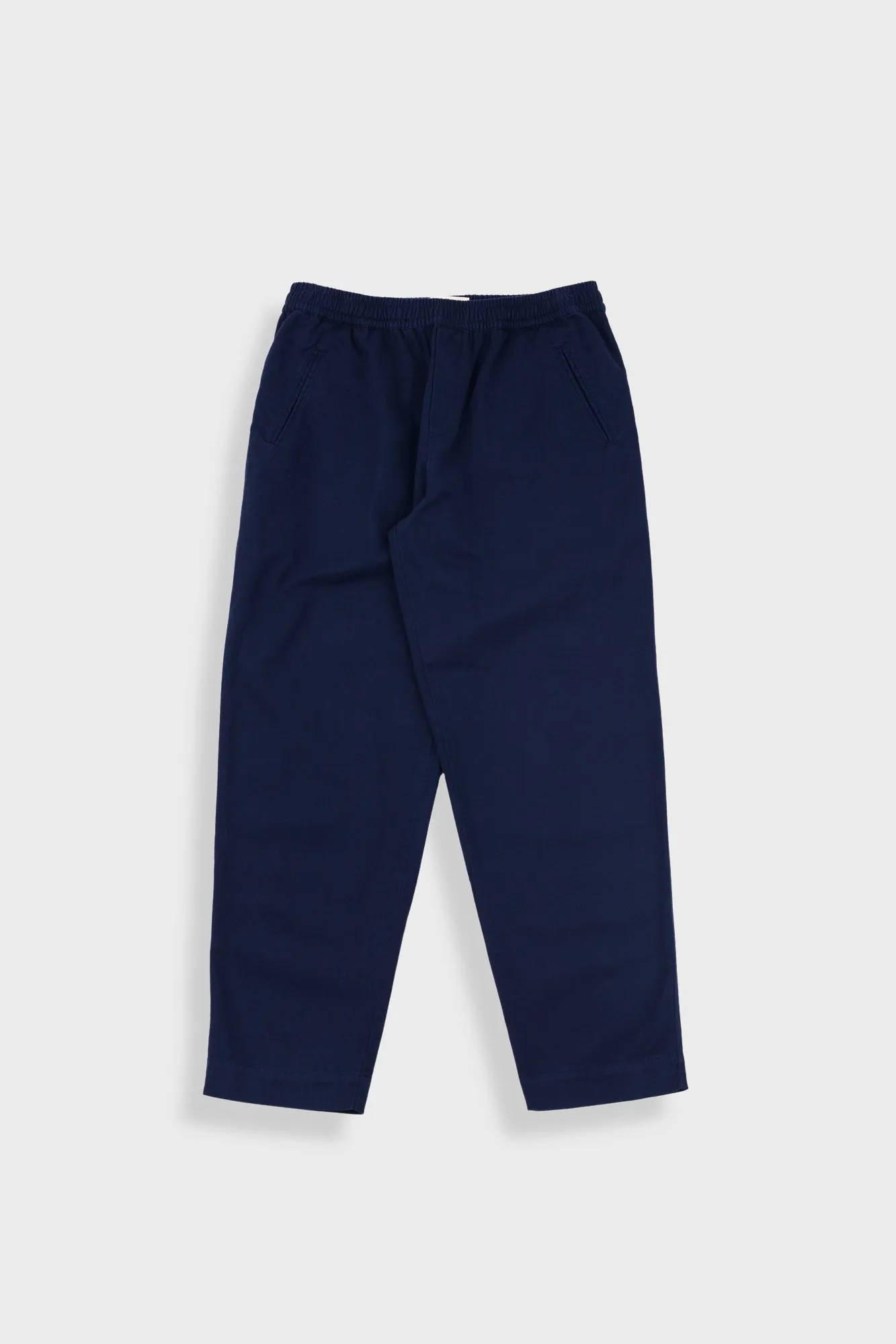 Drawcord Assembly Pant - Deep Navy Brushed Twill sold by Folk
