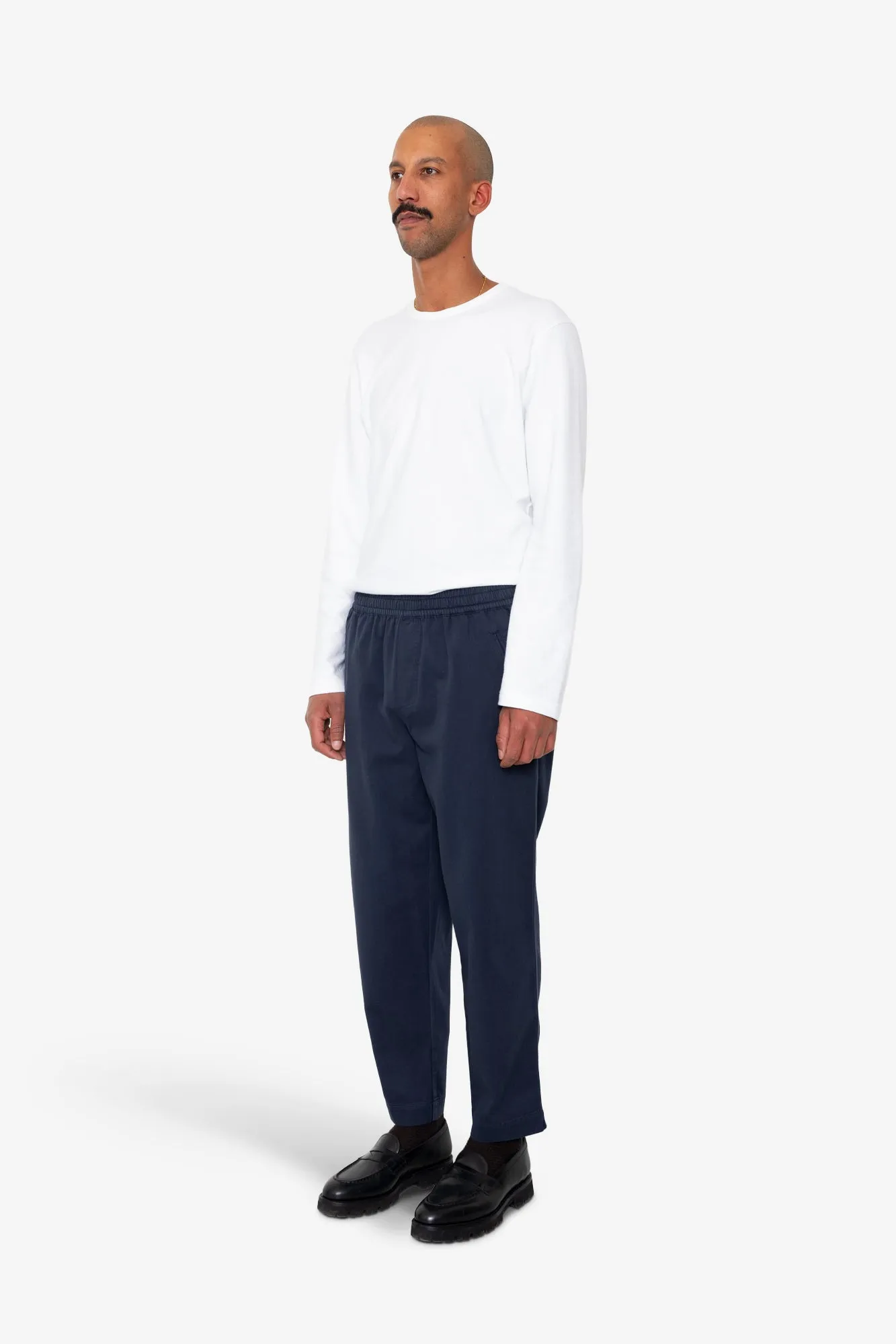 Drawcord Assembly Pant - Deep Navy Brushed Twill sold by Folk product image thumbnail 3