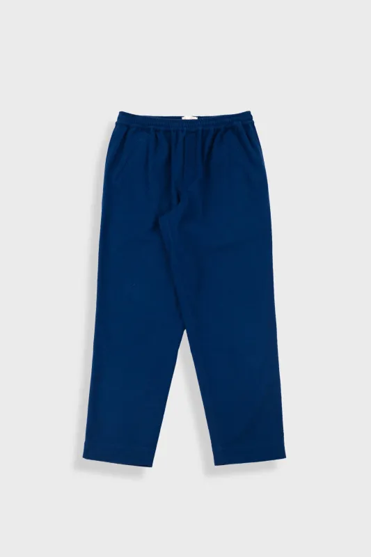 Drawcord Assembly Pant - Ink Blue Moleskin sold by Folk
