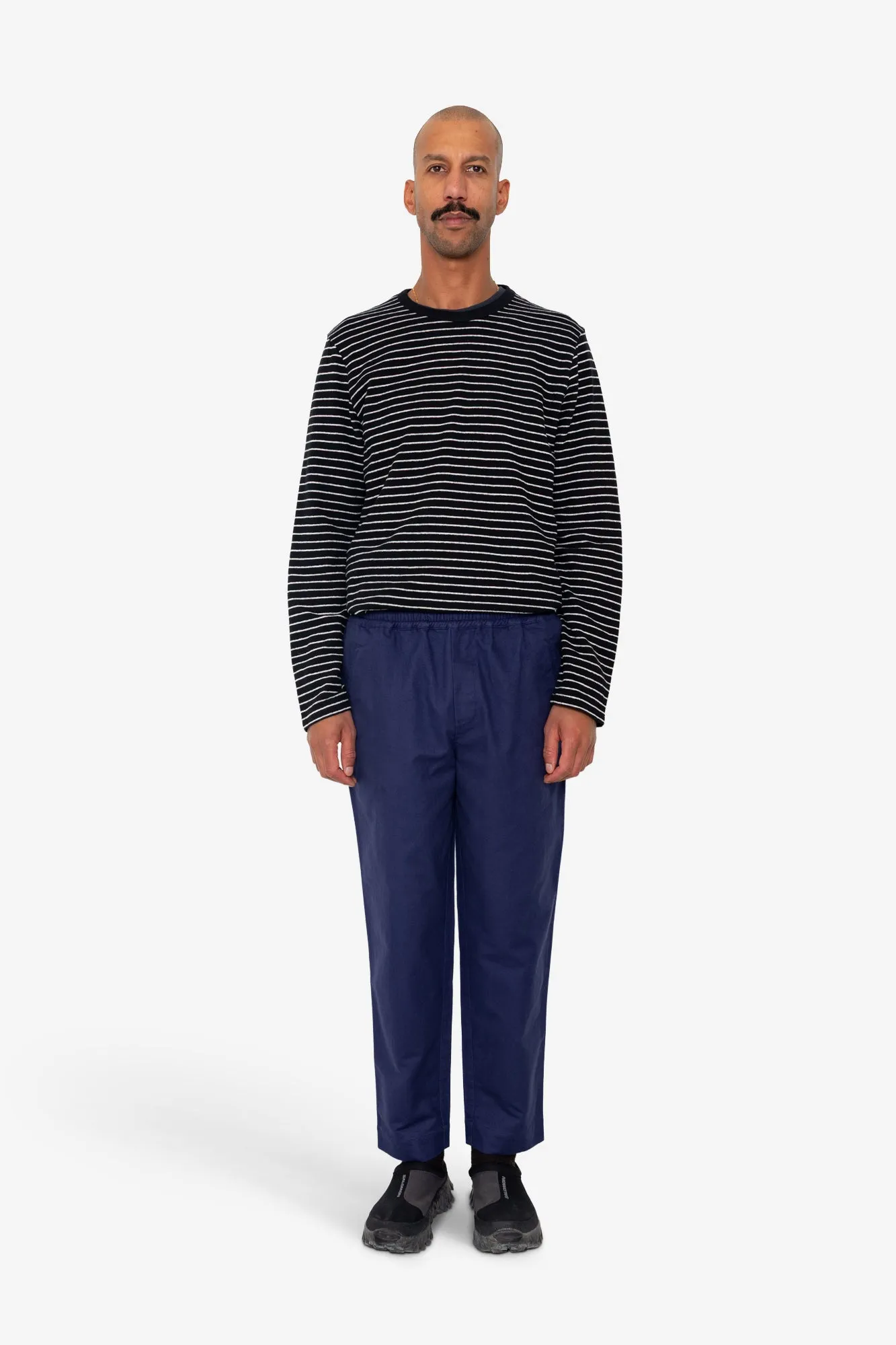 Drawcord Assembly Pant - Ink Blue Moleskin sold by Folk product image thumbnail 2