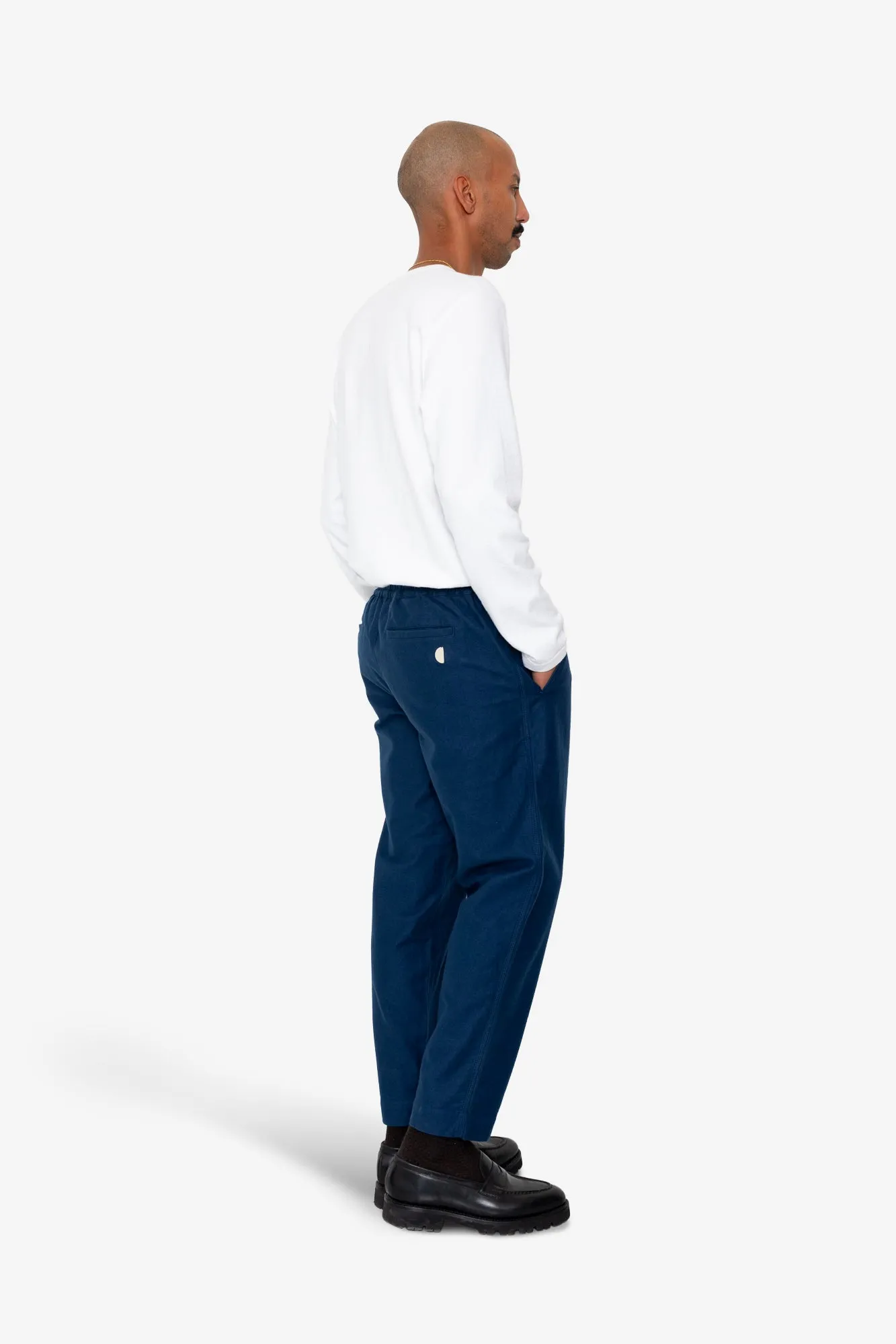 Drawcord Assembly Pant - Mid Blue Moleskin sold by Folk product image thumbnail 5