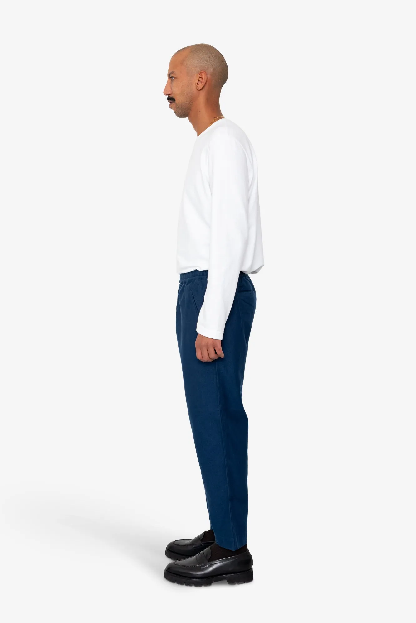Drawcord Assembly Pant - Mid Blue Moleskin sold by Folk product image thumbnail 3