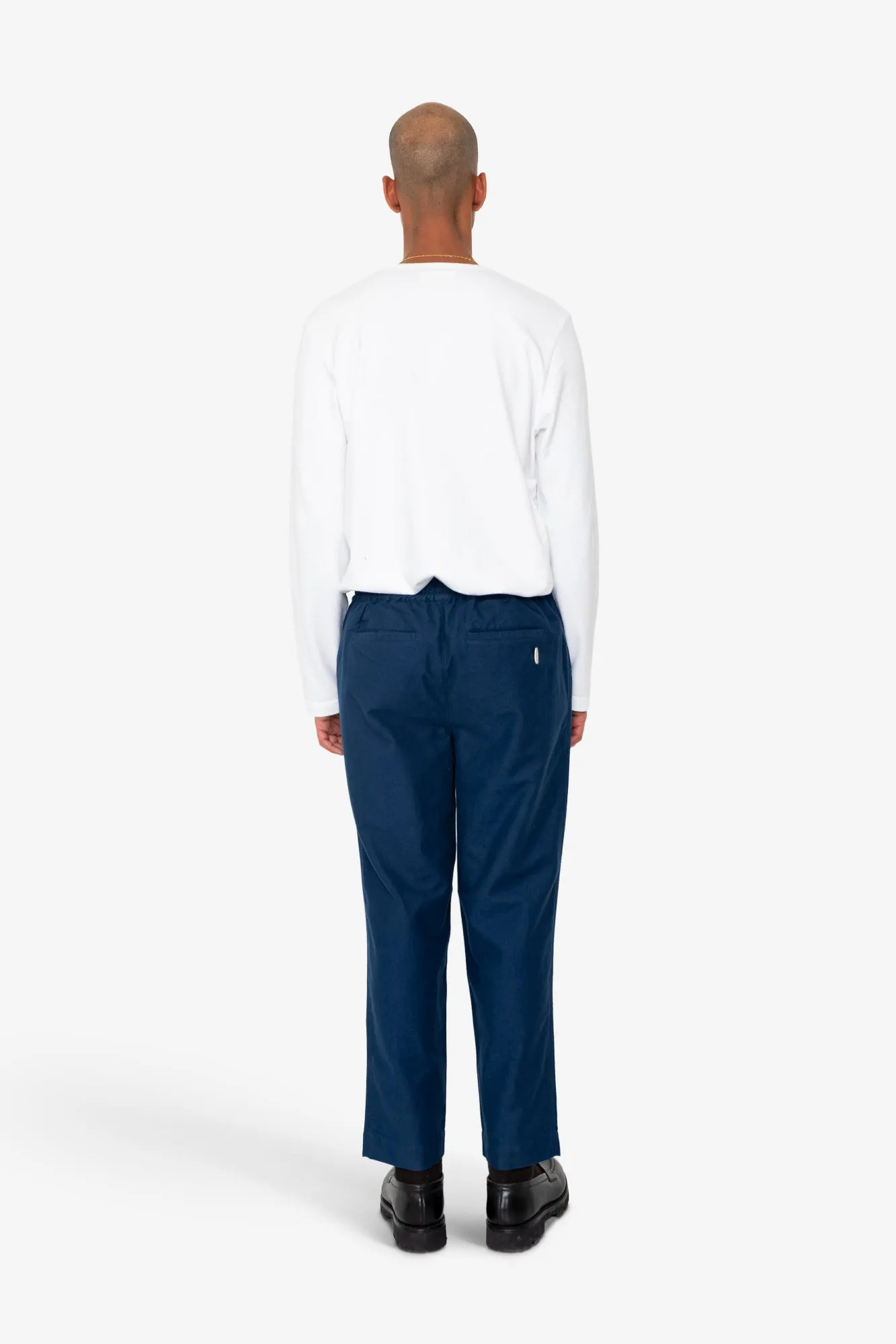 Drawcord Assembly Pant - Mid Blue Moleskin sold by Folk product image thumbnail 4