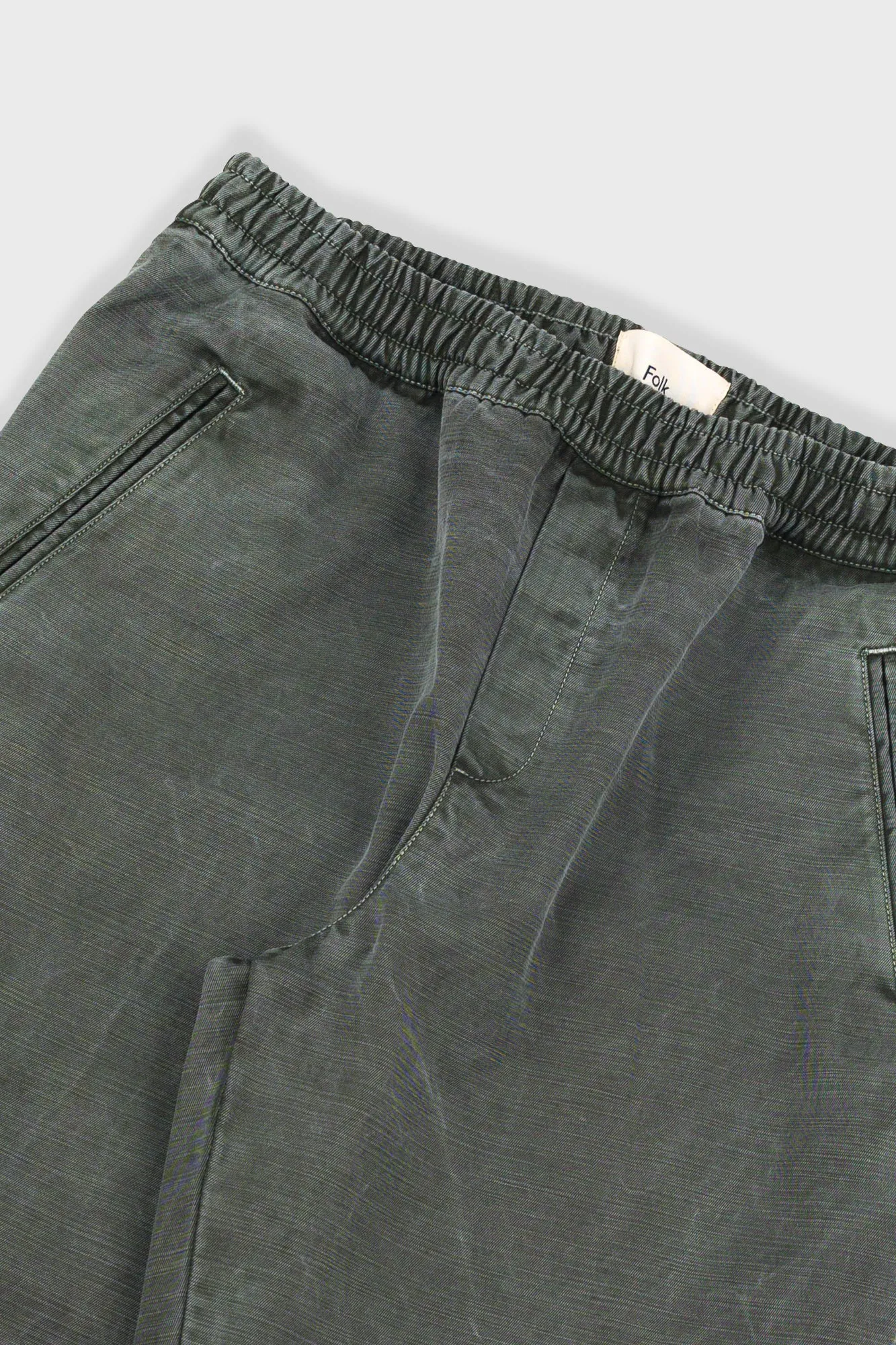 Drawcord Assembly Pant - Olive Slub sold by Folk product image thumbnail 5