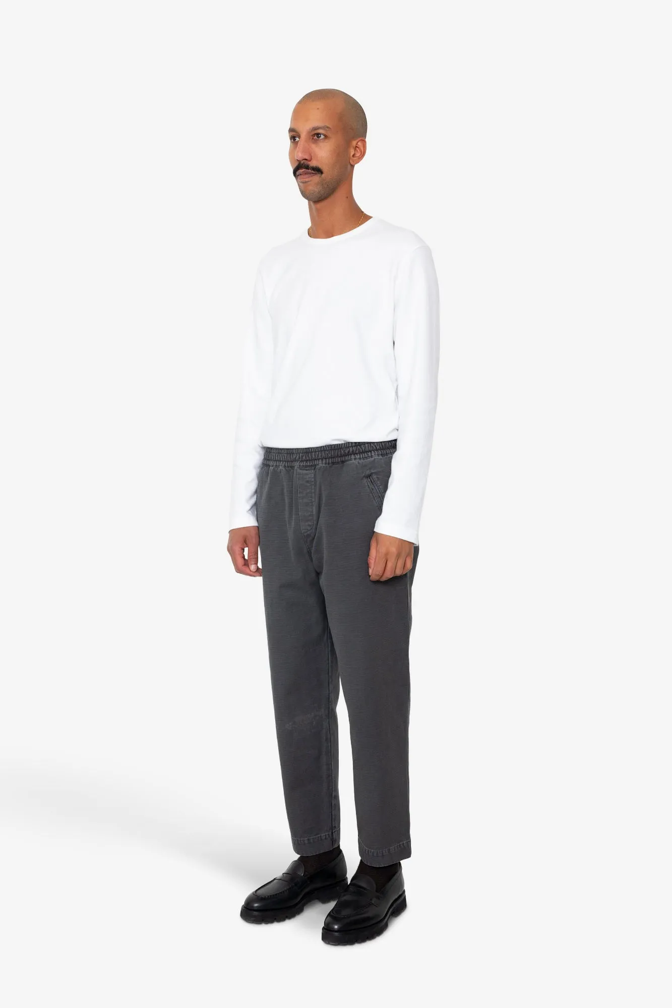 Drawcord Assembly Pant - Soft Black Slub sold by Folk product image thumbnail 3
