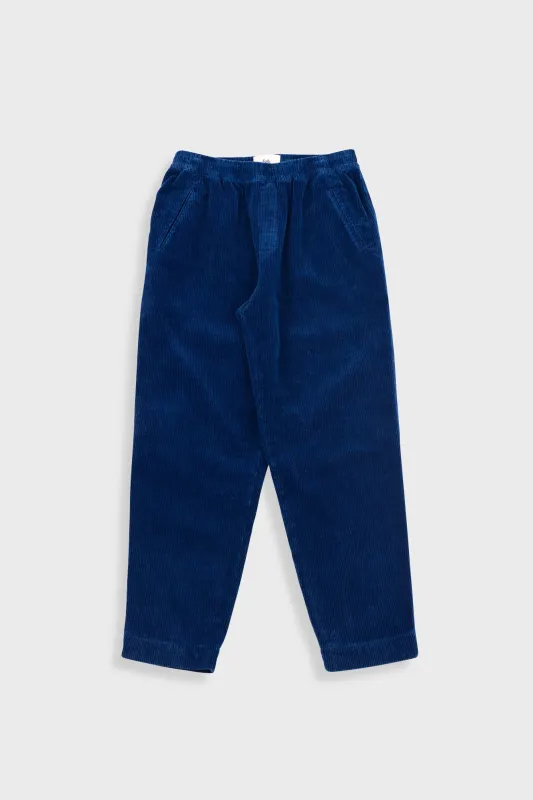 Drawcord Assembly Pant - Washed Indigo Cord sold by Folk