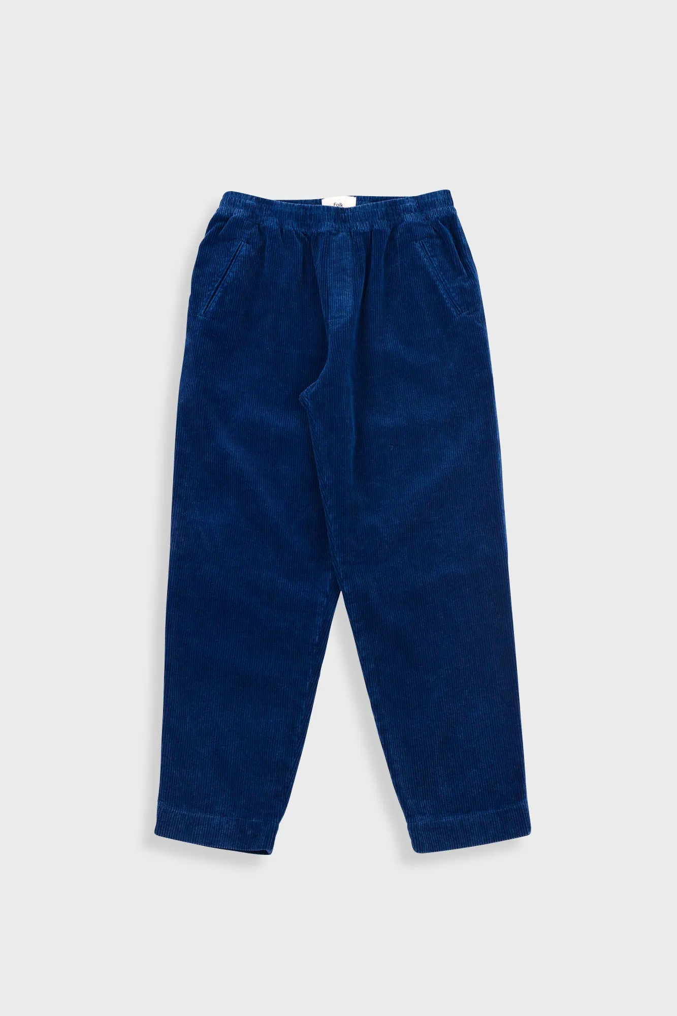 Drawcord Assembly Pant - Washed Indigo Cord sold by Folk