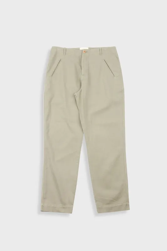 Lean Assembly Pant - Light Olive Brushed Twill made by Folk