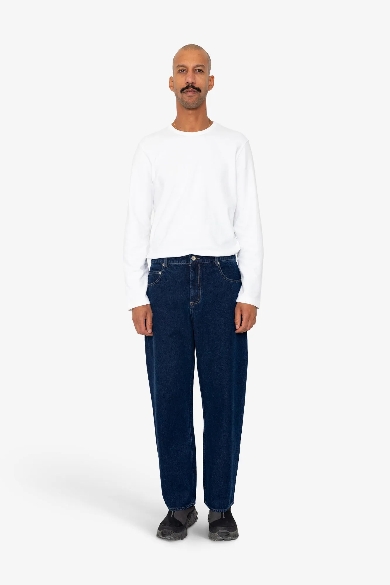 Barrel Leg Trouser - Deep Denim sold by Folk product image thumbnail 2