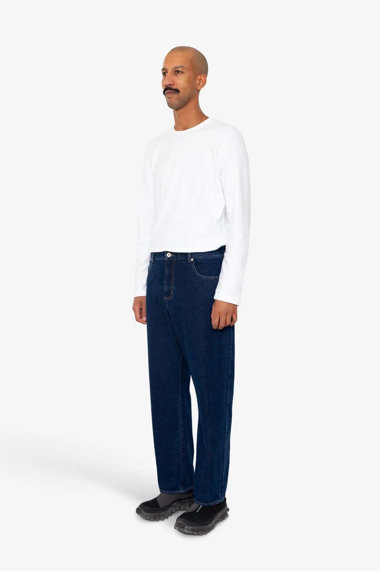 Barrel Leg Trouser - Deep Denim sold by Folk product image thumbnail 3