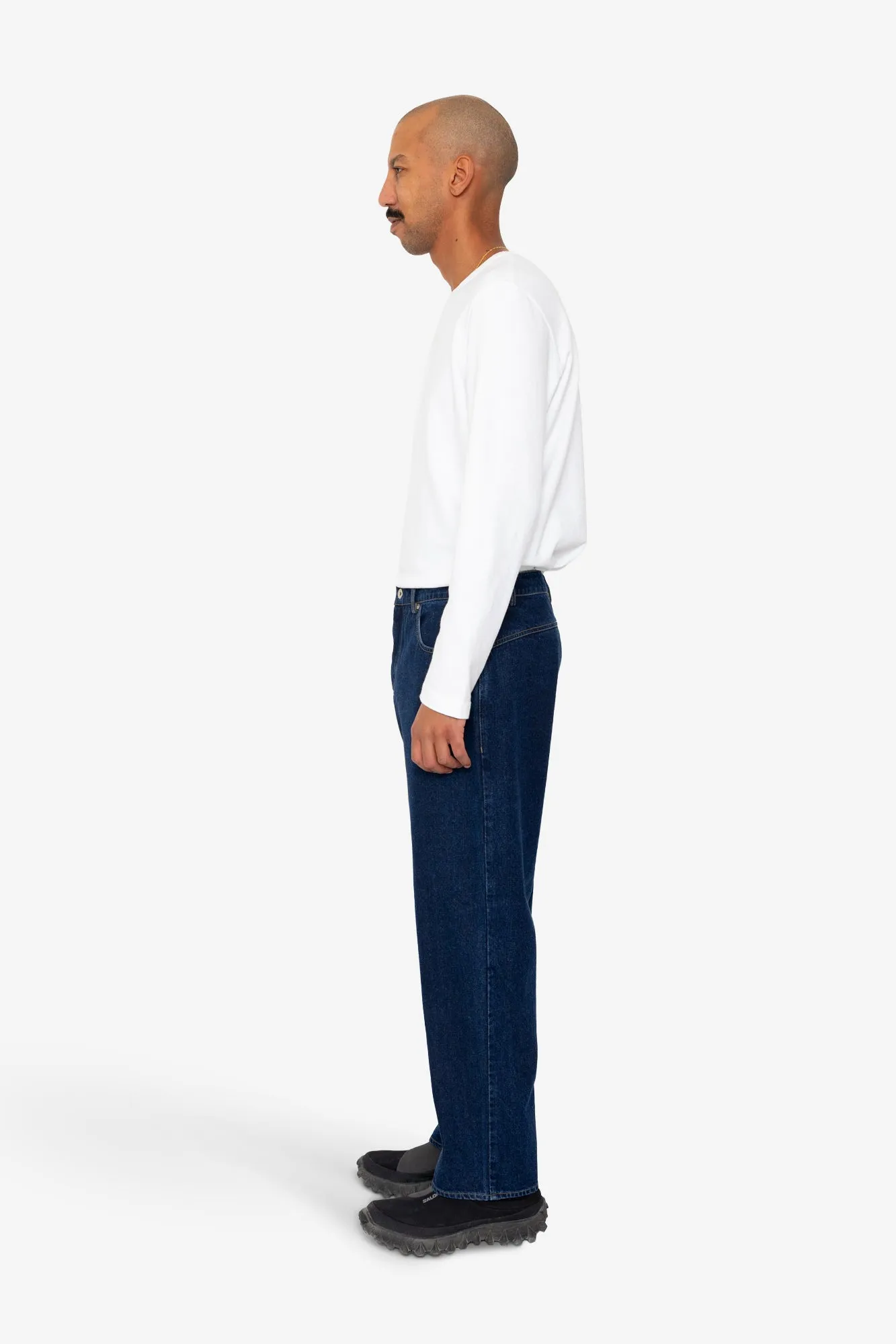 Barrel Leg Trouser - Deep Denim sold by Folk product image thumbnail 4
