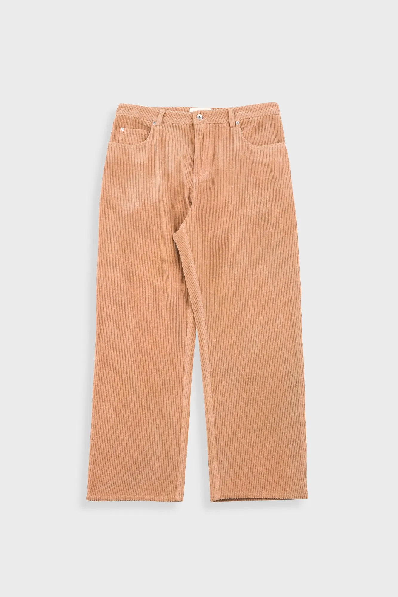 Barrel Leg Trouser - Mink Chunky Cord sold by Folk