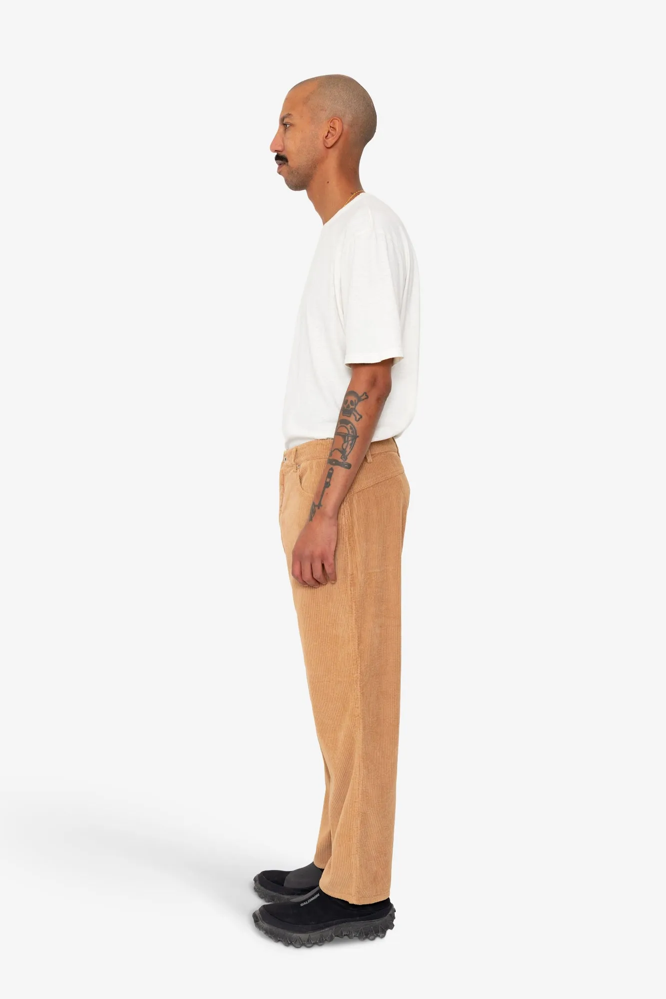 Barrel Leg Trouser - Mink Chunky Cord sold by Folk product image thumbnail 4