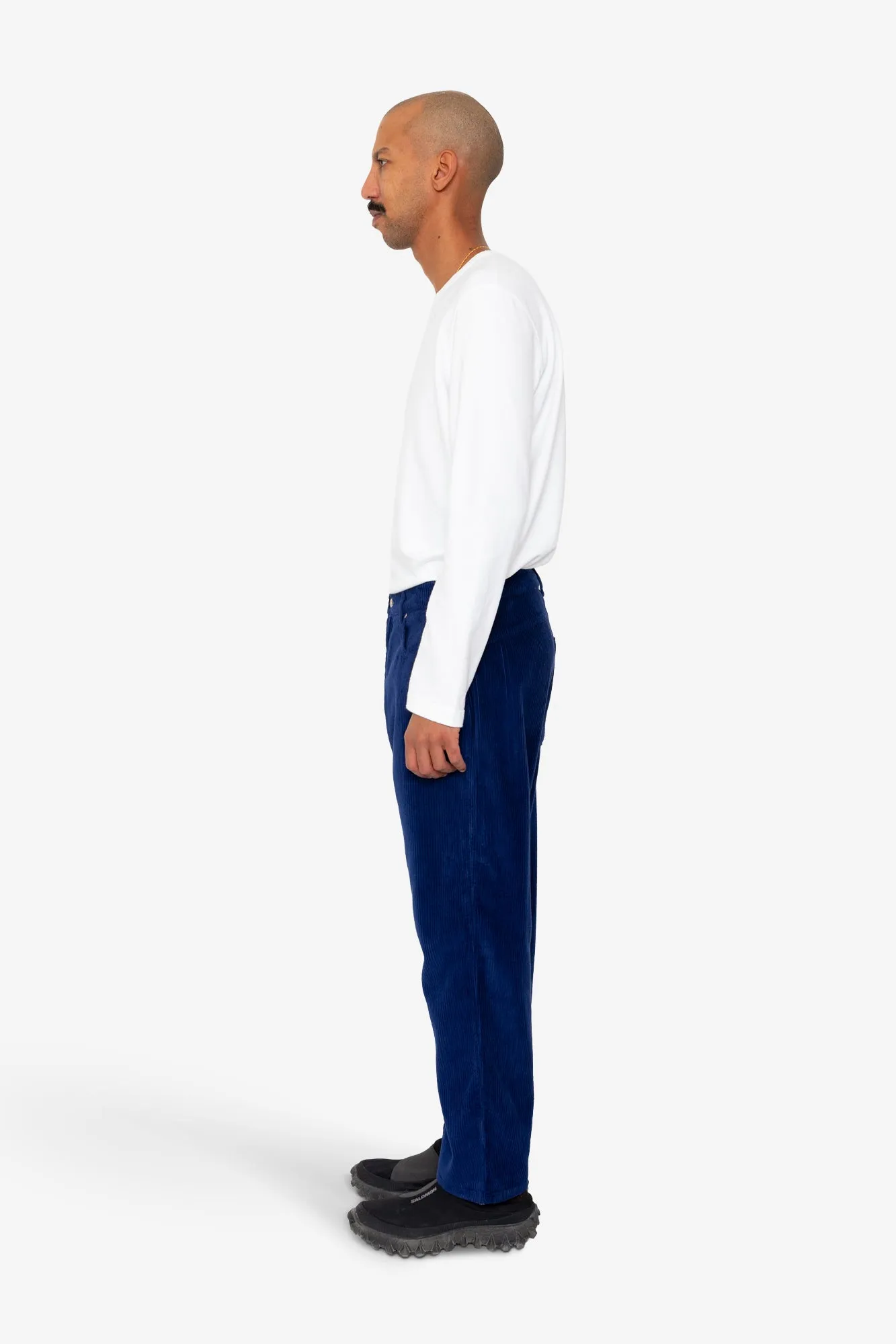 Barrel Leg Trouser - Rich Navy Chunky Cord sold by Folk product image thumbnail 4