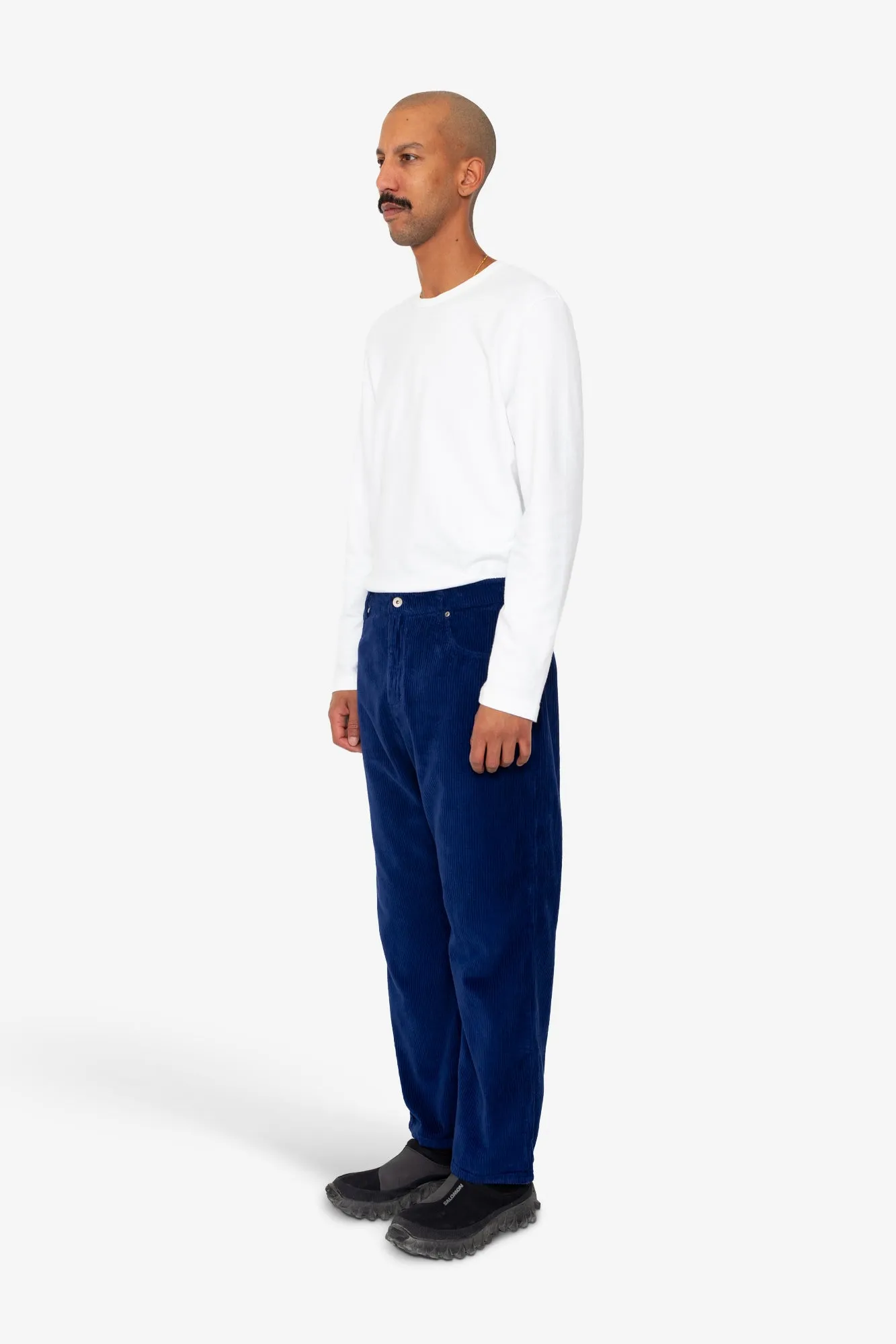 Barrel Leg Trouser - Rich Navy Chunky Cord sold by Folk product image thumbnail 3