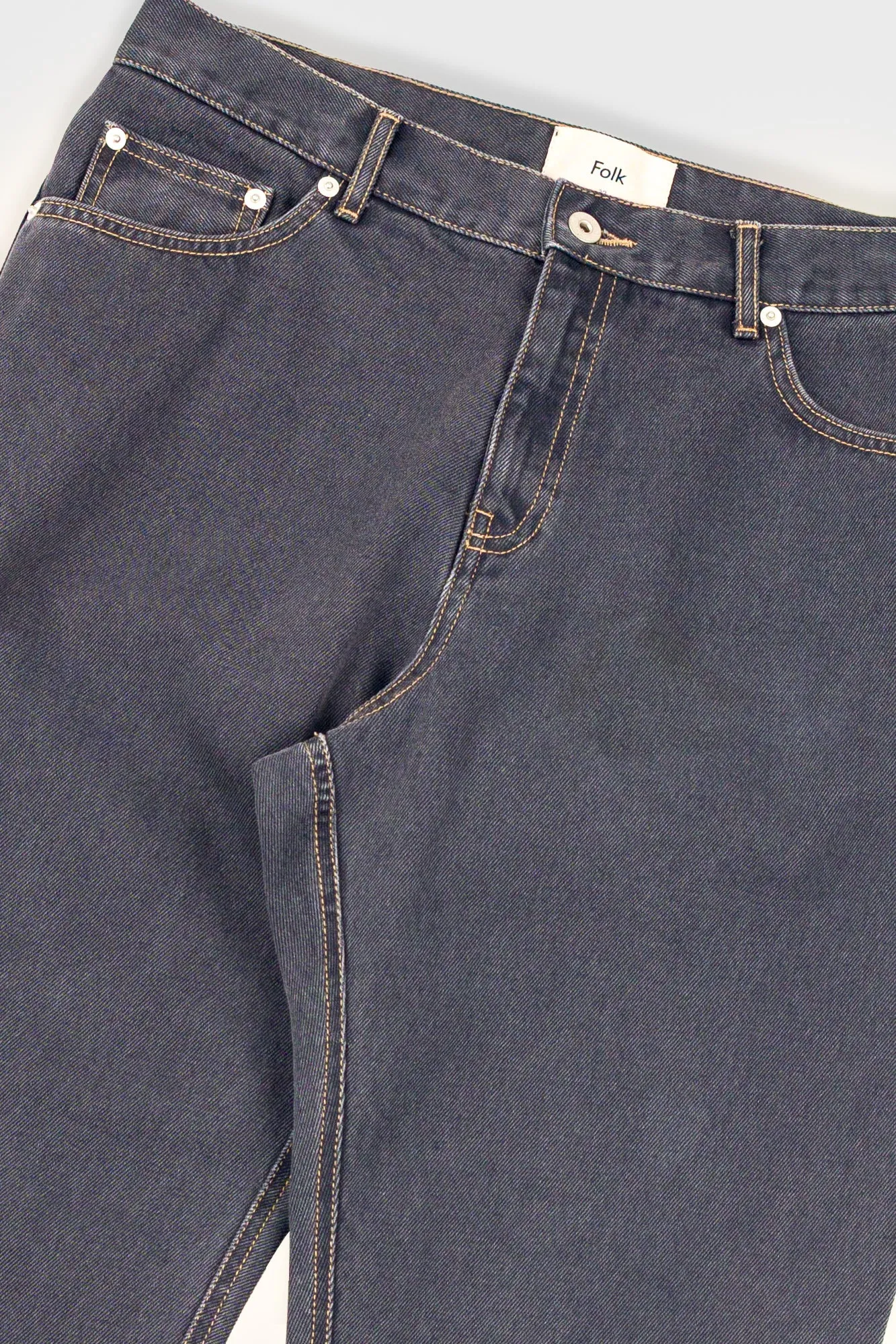 5 Pocket Trouser - Smoke Grey Denim sold by Folk product image thumbnail 5