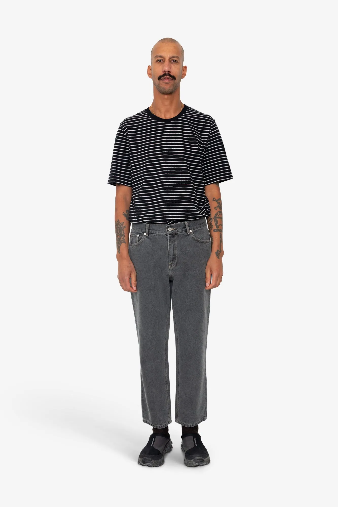 5 Pocket Trouser - Smoke Grey Denim sold by Folk product image thumbnail 2