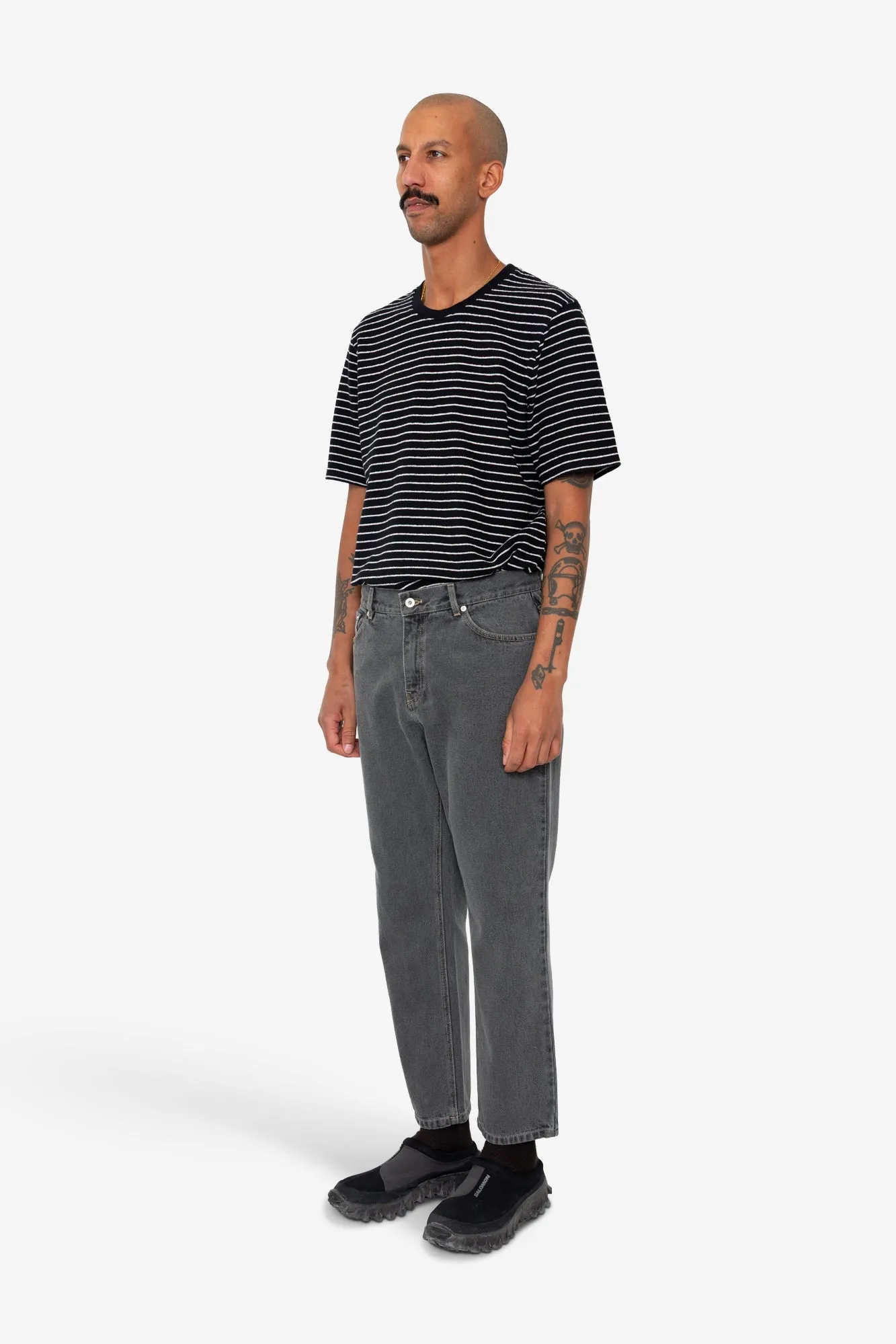 5 Pocket Trouser - Smoke Grey Denim sold by Folk product image thumbnail 3