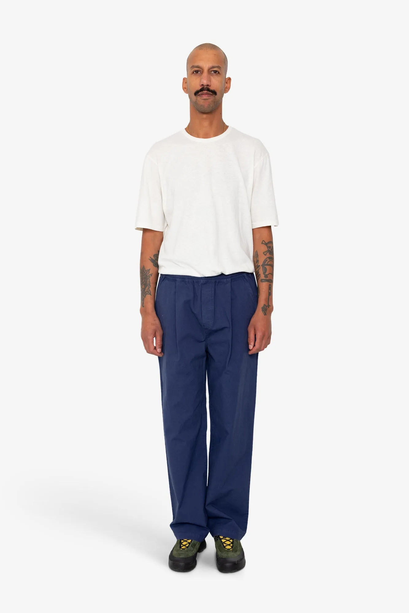 Drawcord Loose Trouser - Rich Navy Ripstop sold by Folk product image thumbnail 2