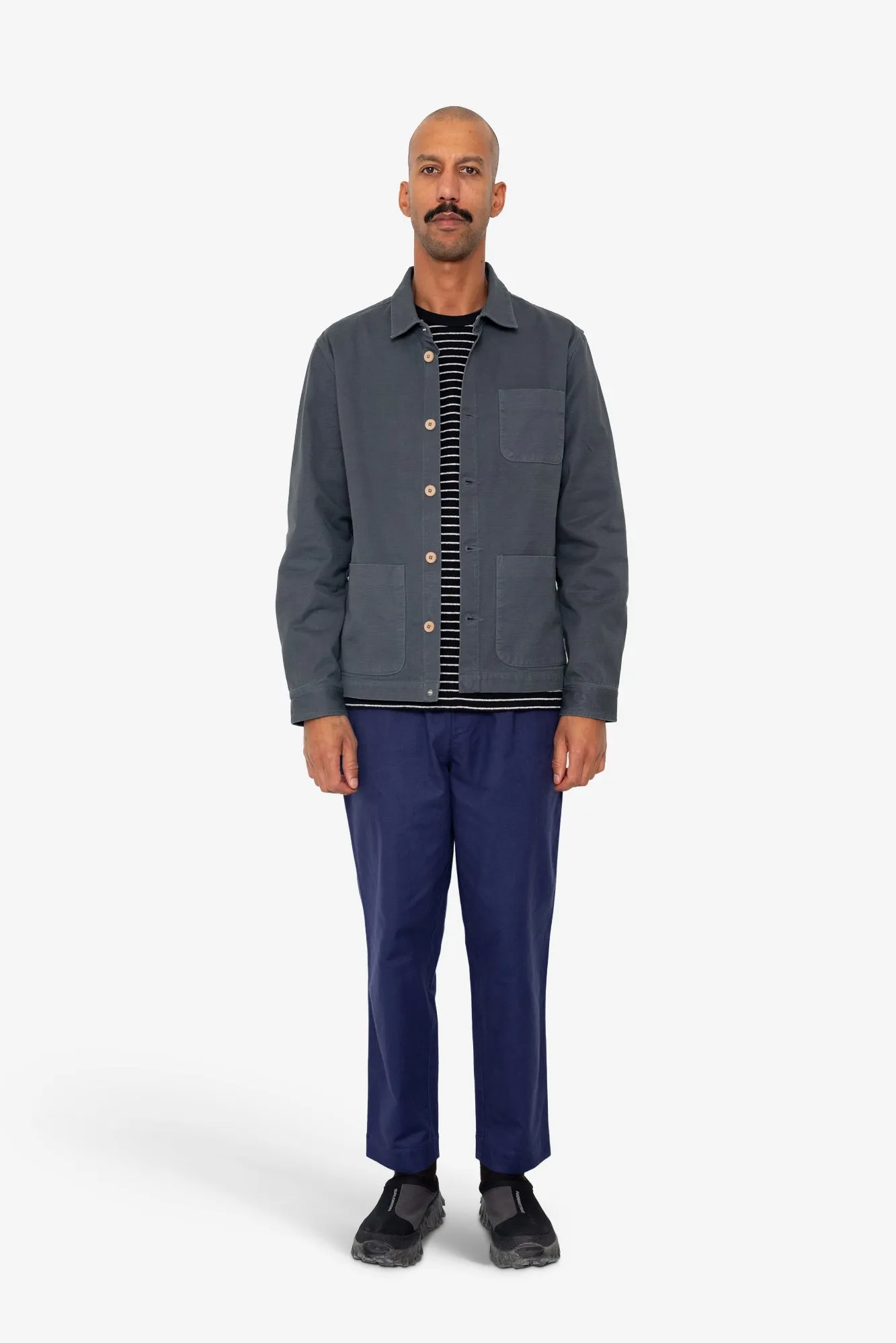 Assembly Jacket - Soft Black Slub sold by Folk product image thumbnail 2