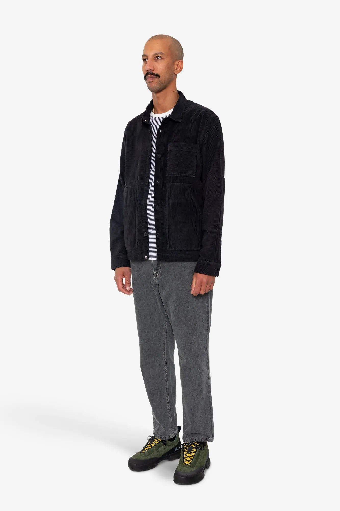 Assembly Worker Jacket - Soft Black Cord Mix sold by Folk product image thumbnail 3