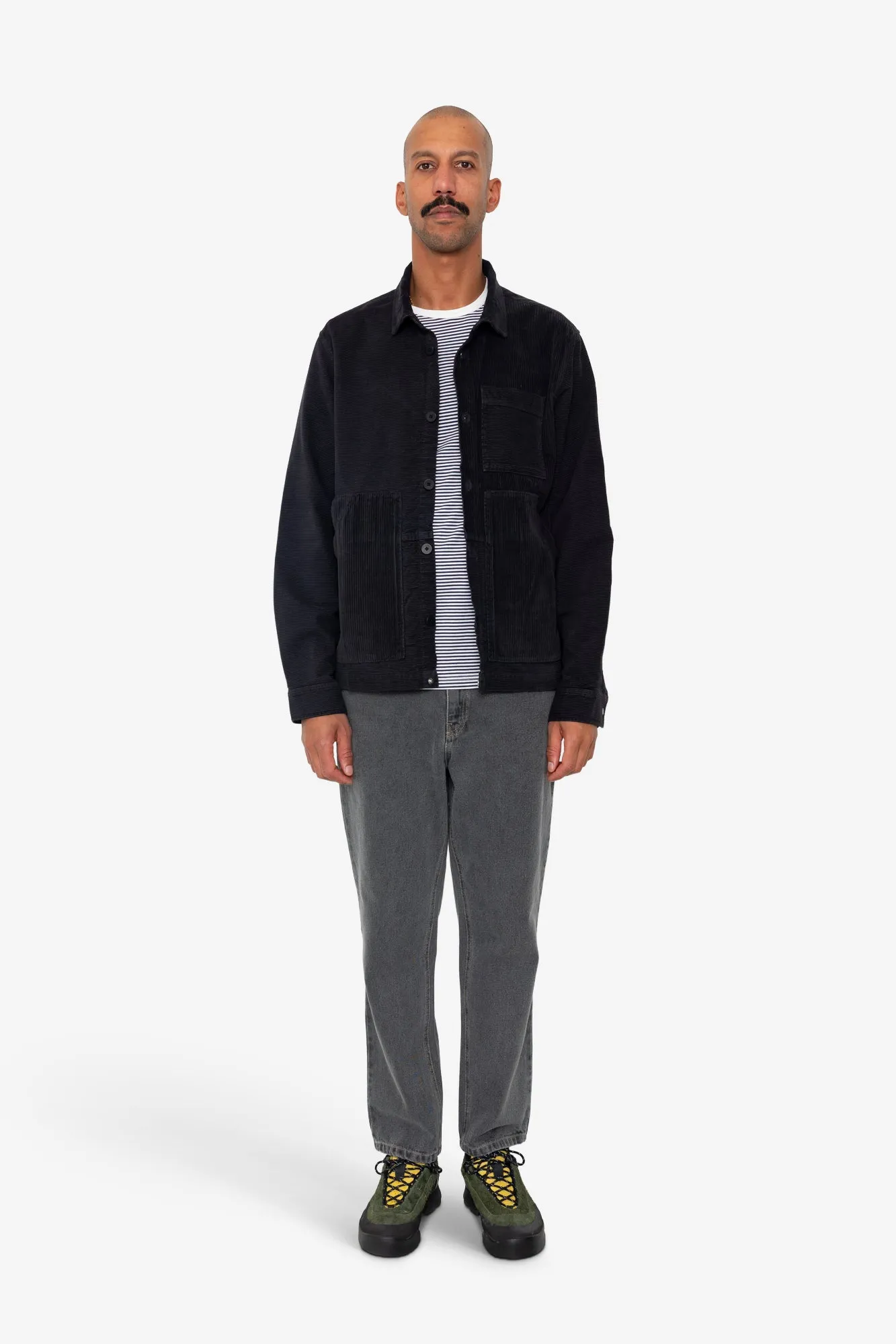 Assembly Worker Jacket - Soft Black Cord Mix sold by Folk product image thumbnail 2