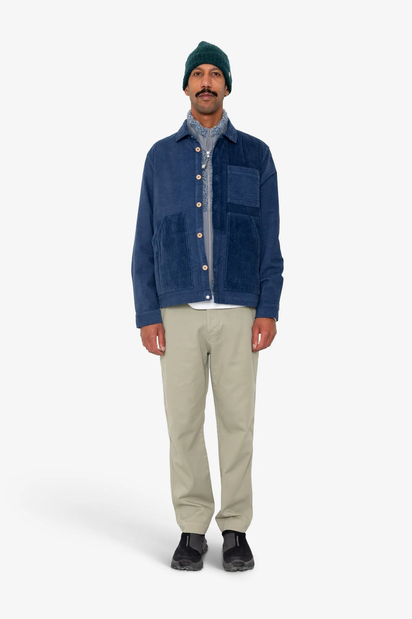 Assembly Worker Jacket - Soft Blue Cord Mix sold by Folk product image thumbnail 2