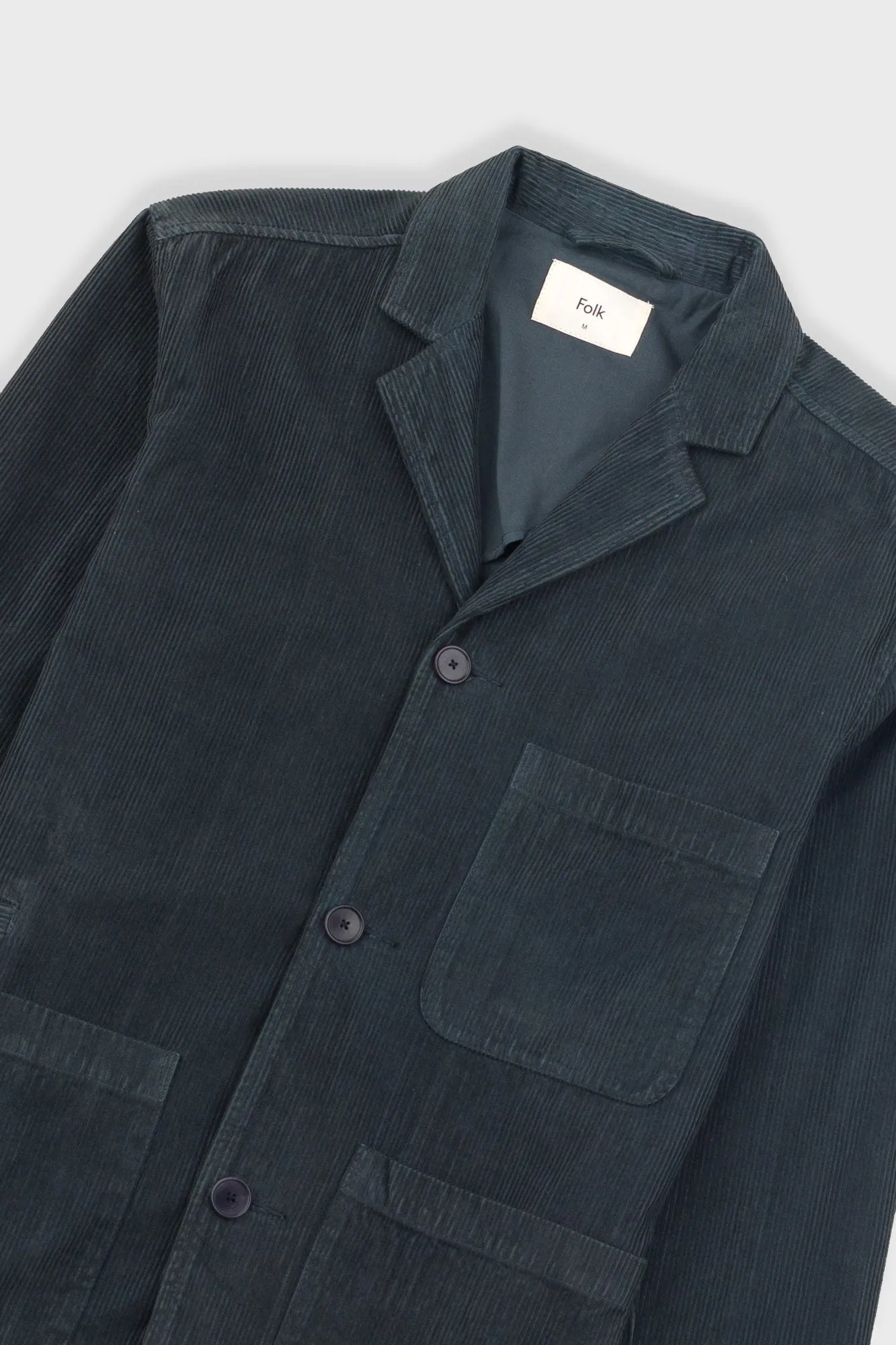 Wide Fit Blazer - Smoke Grey Cord sold by Folk product image thumbnail 5