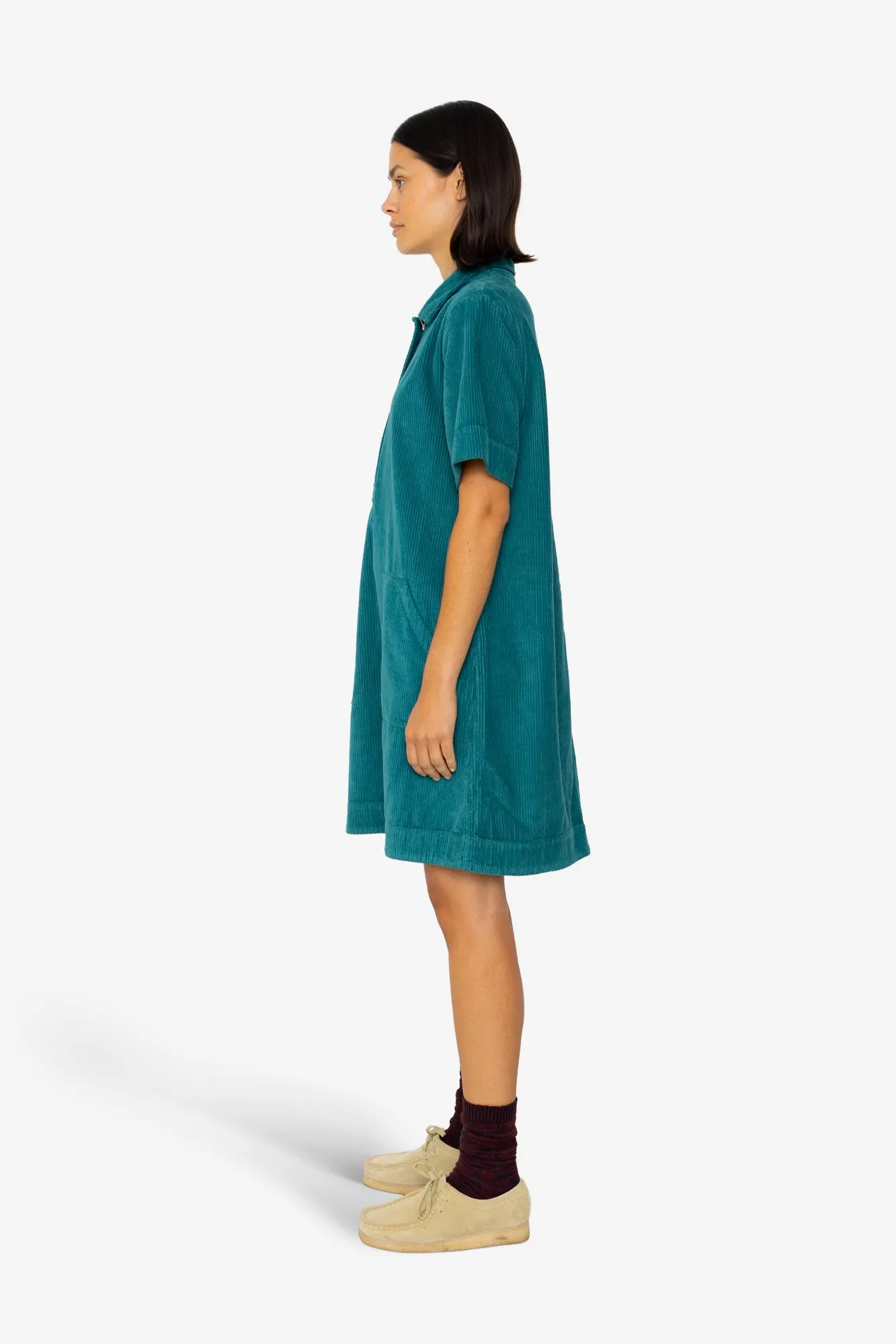 A-Line Zip Dress - Dark Teal sold by Folk product image thumbnail 4