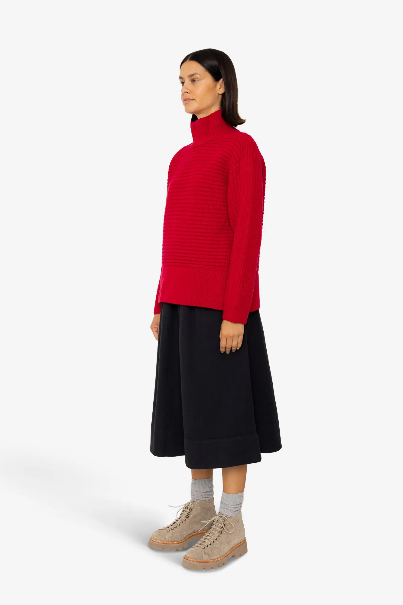 Open Funnel Neck Jumper - Carnation sold by Folk product image thumbnail 3