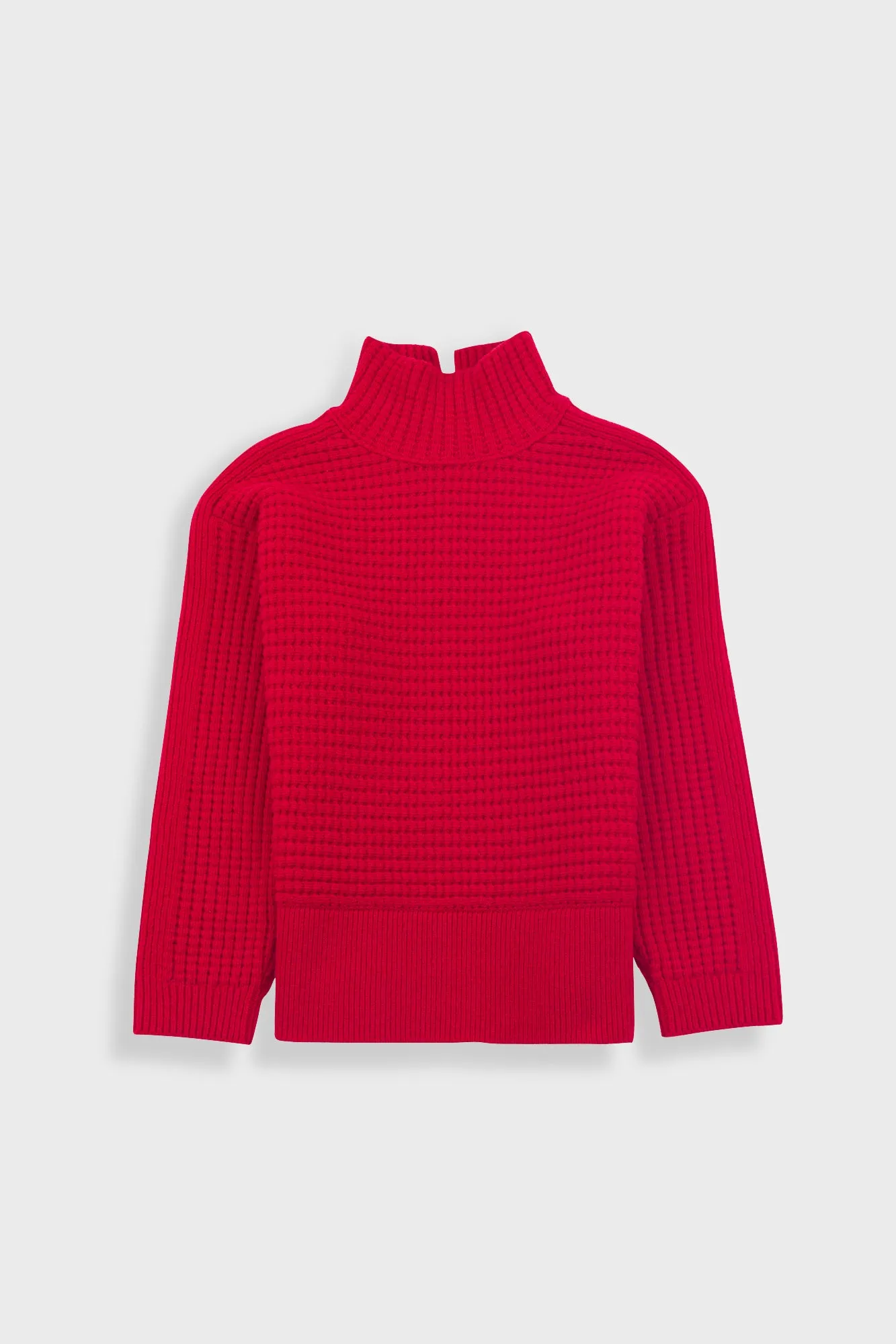 Open Funnel Neck Jumper - Carnation sold by Folk