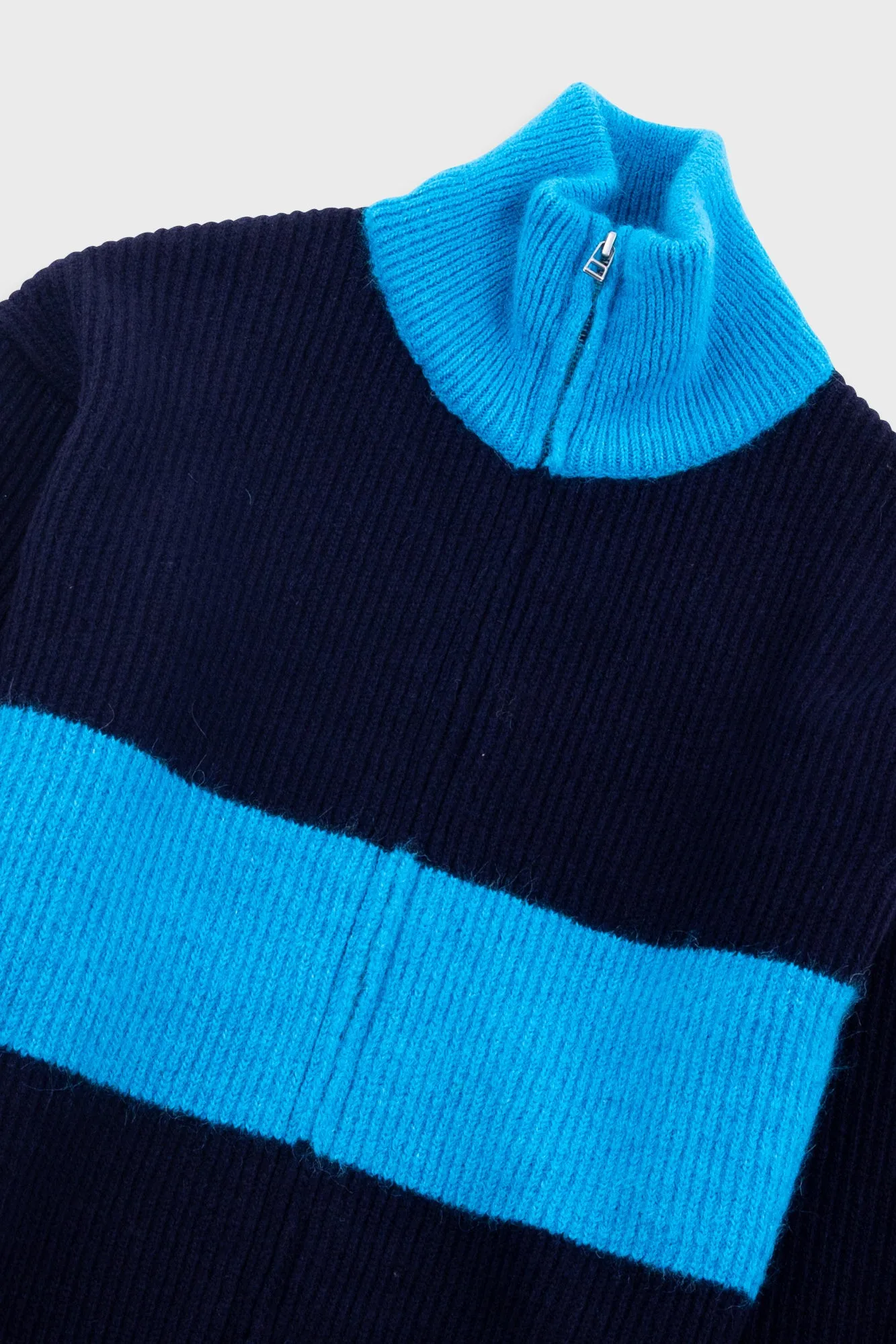 Zip Through Jumper - Navy Cobalt sold by Folk product image thumbnail 5