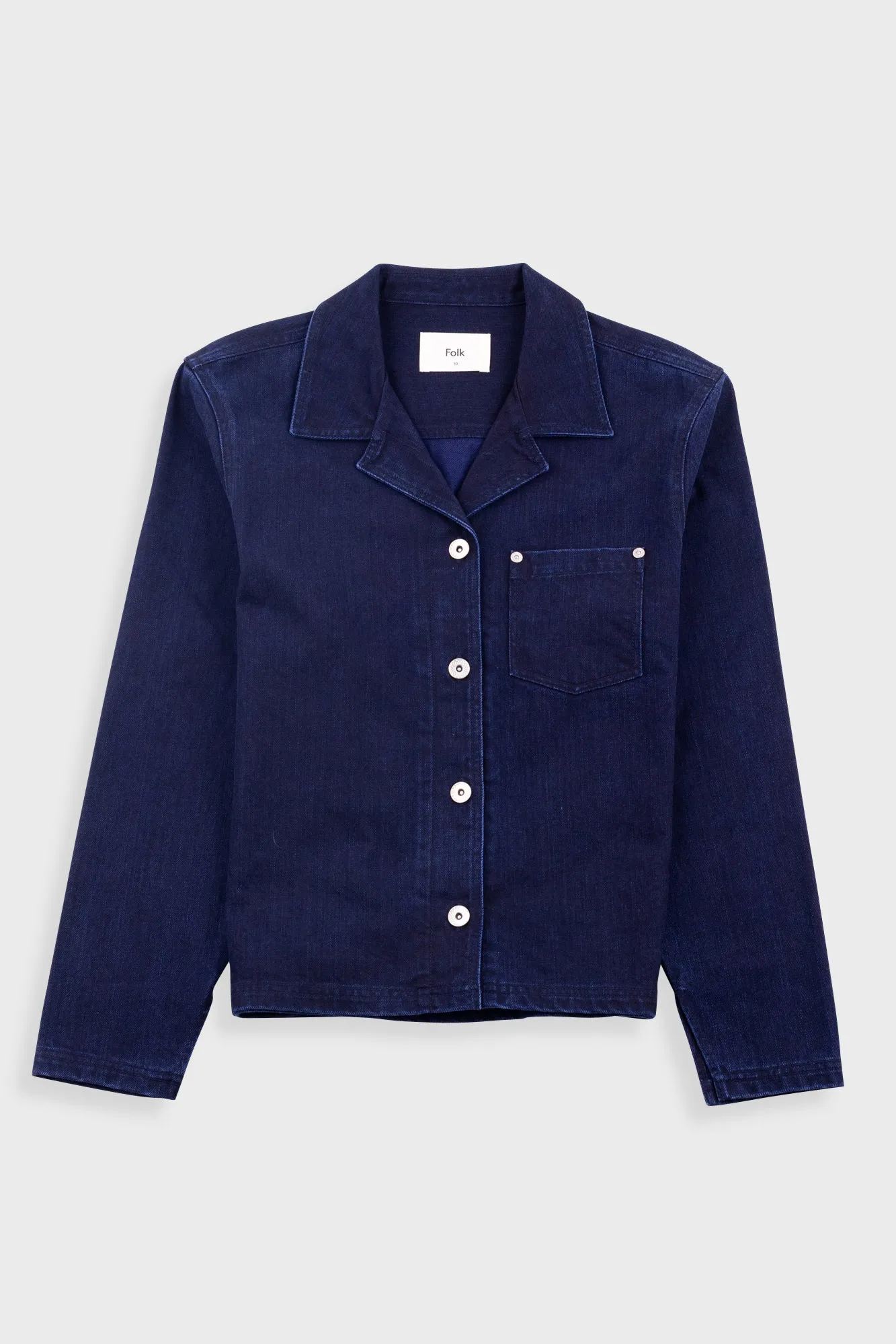Worker Overshirt - Deep Indigo Slub sold by Folk