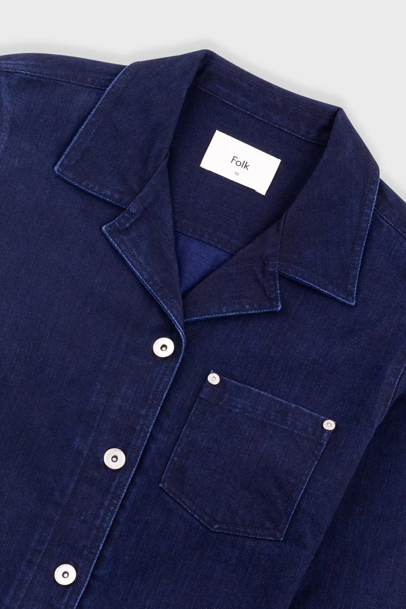 Worker Overshirt - Deep Indigo Slub sold by Folk product image thumbnail 5