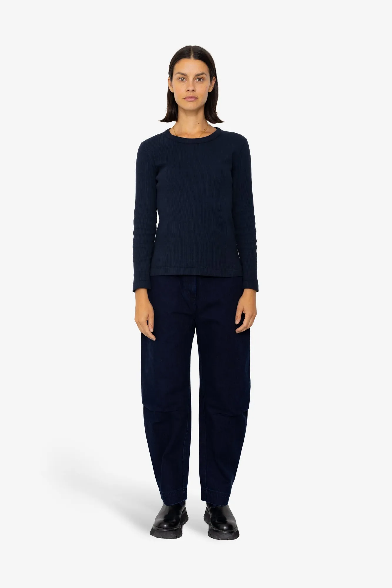 LS Fitted T-Shirt - Ink sold by Folk product image thumbnail 2