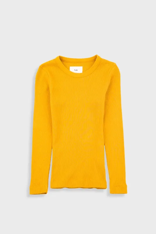 LS Fitted T-Shirt - Chrome Yellow sold by Folk