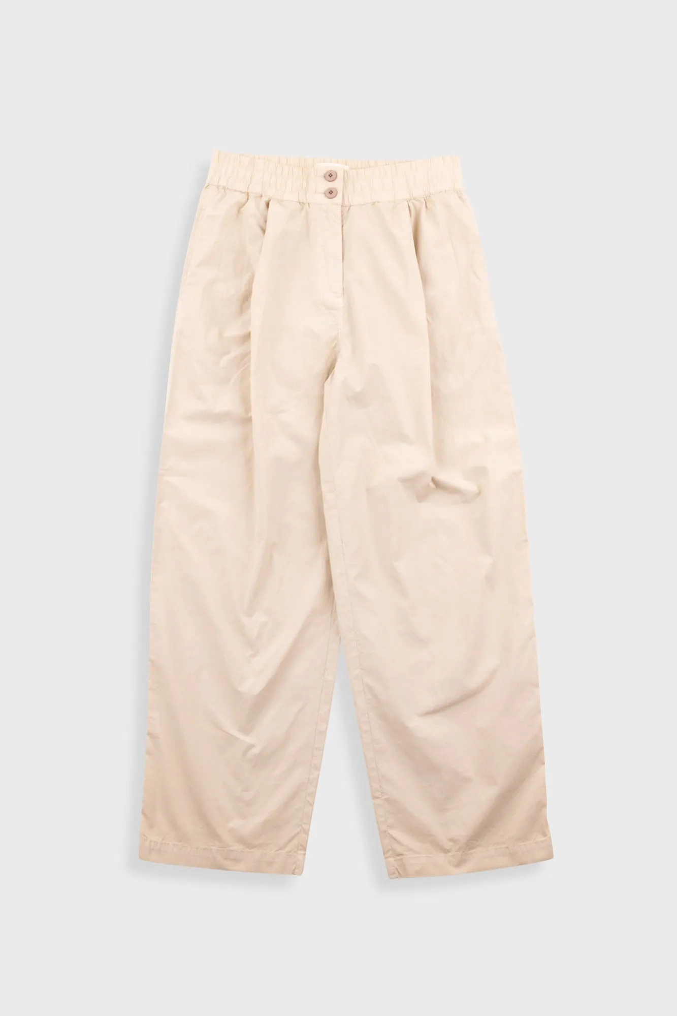 Drawcord Baggy Pants - Light Stone sold by Folk