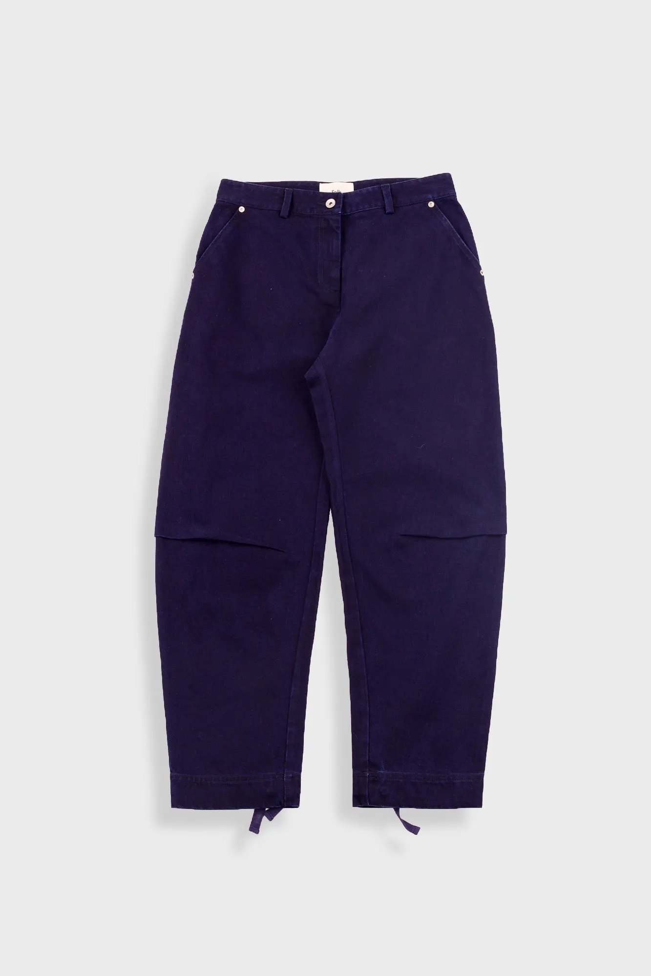 Barrel Trousers - Deep Indigo Slub sold by Folk