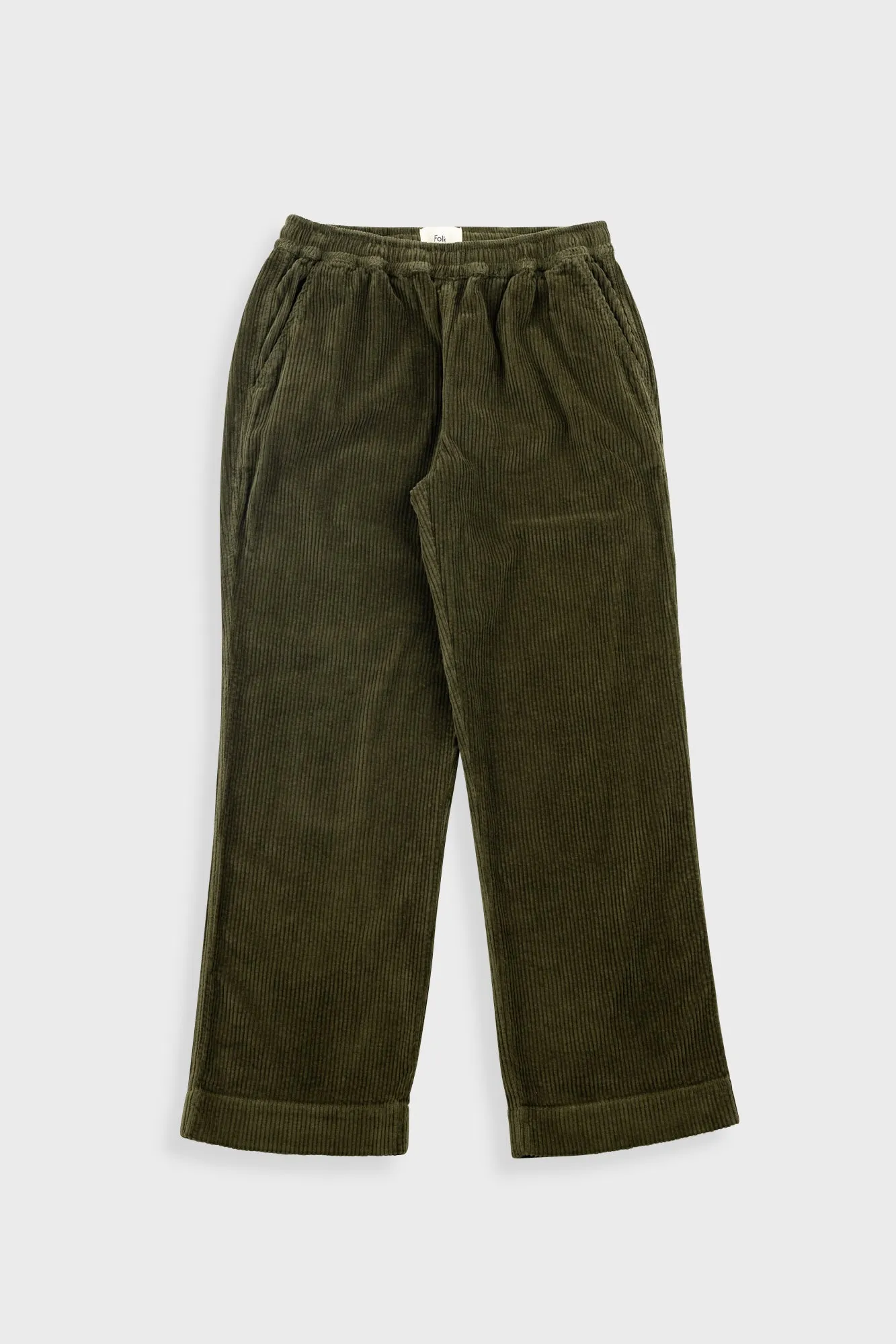 Drawcord Signal Pants - Olive Cord sold by Folk