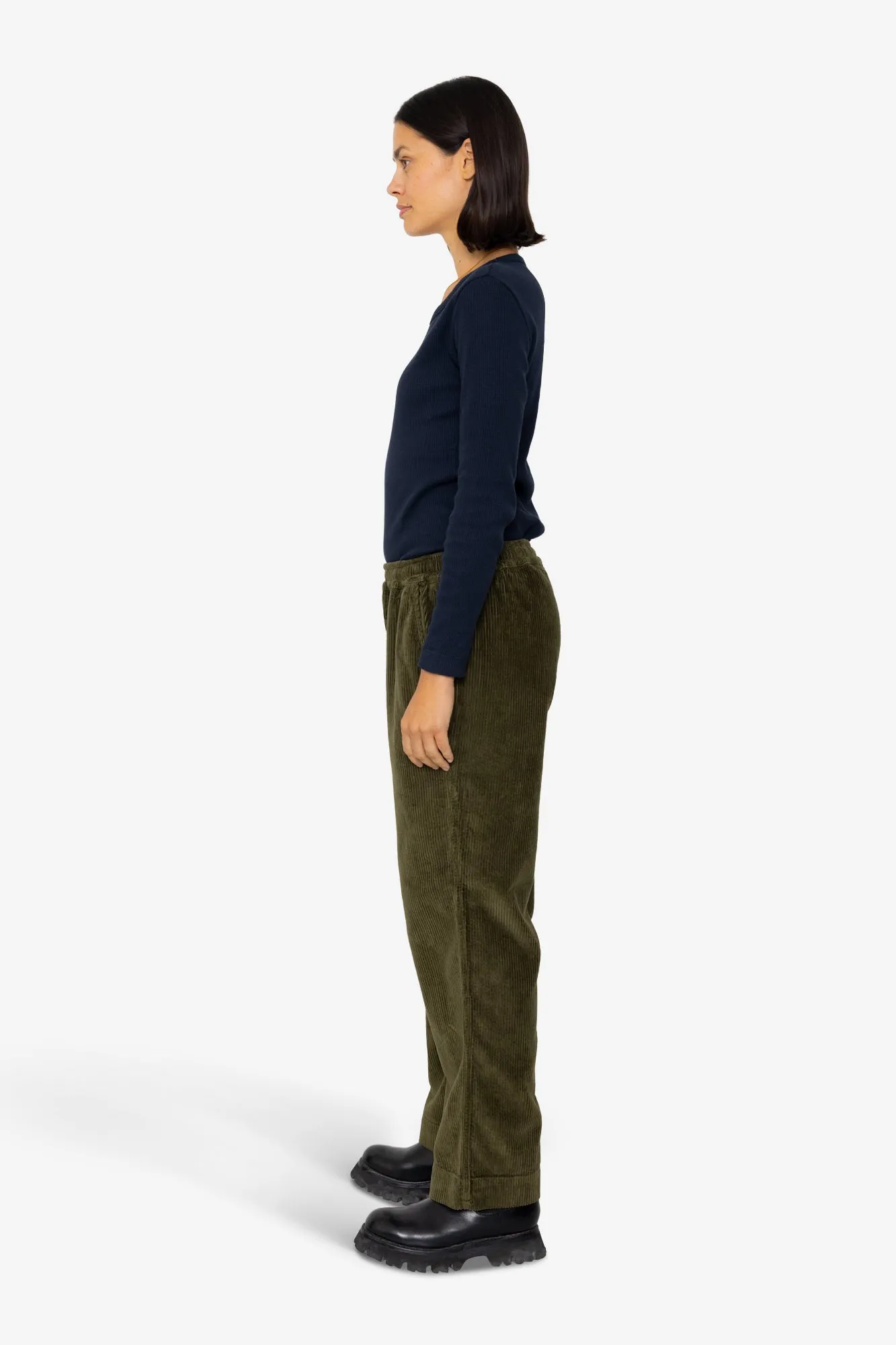 Drawcord Signal Pants - Olive Cord sold by Folk product image thumbnail 4