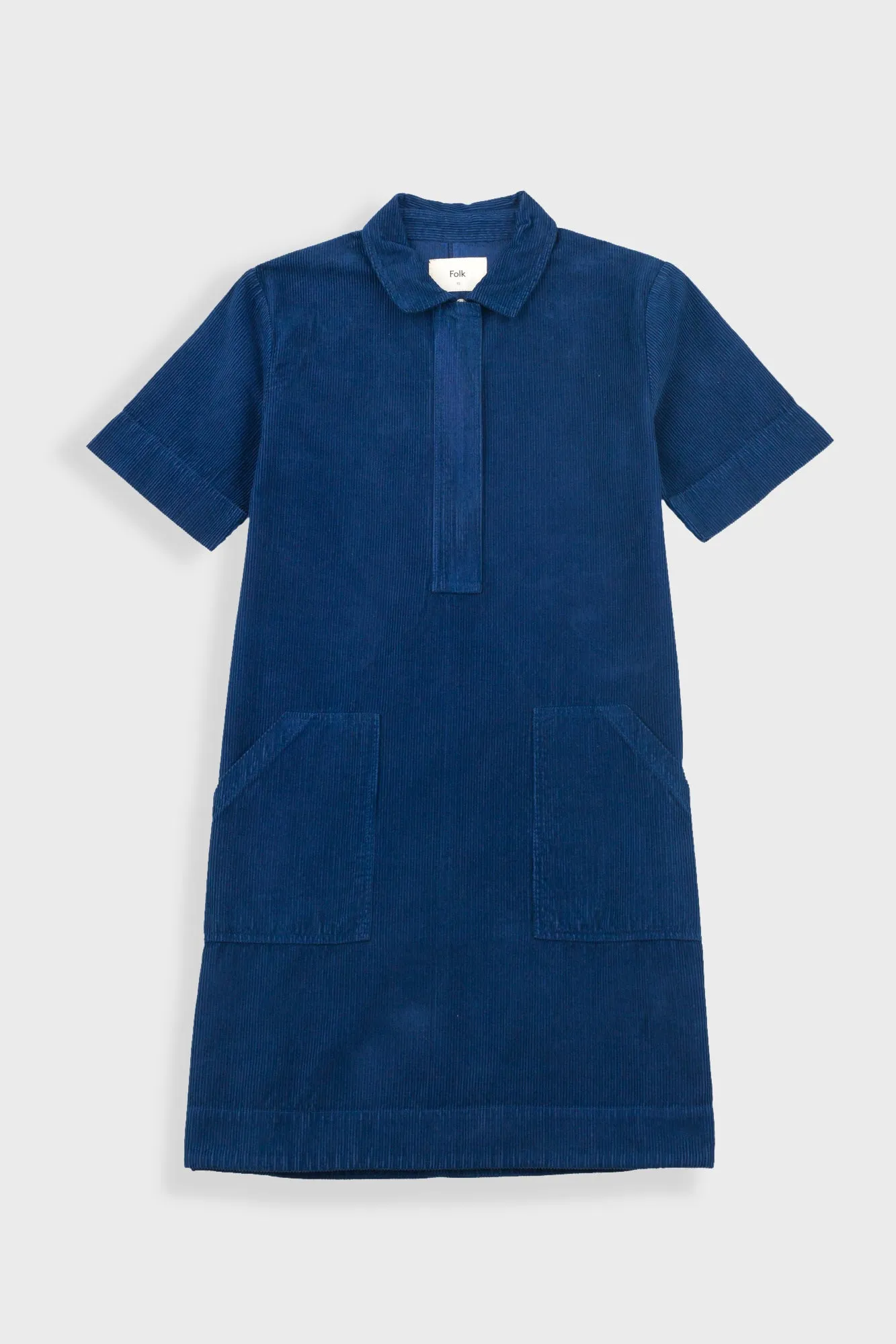 A-Line Zip Dress - Washed Ink sold by Folk