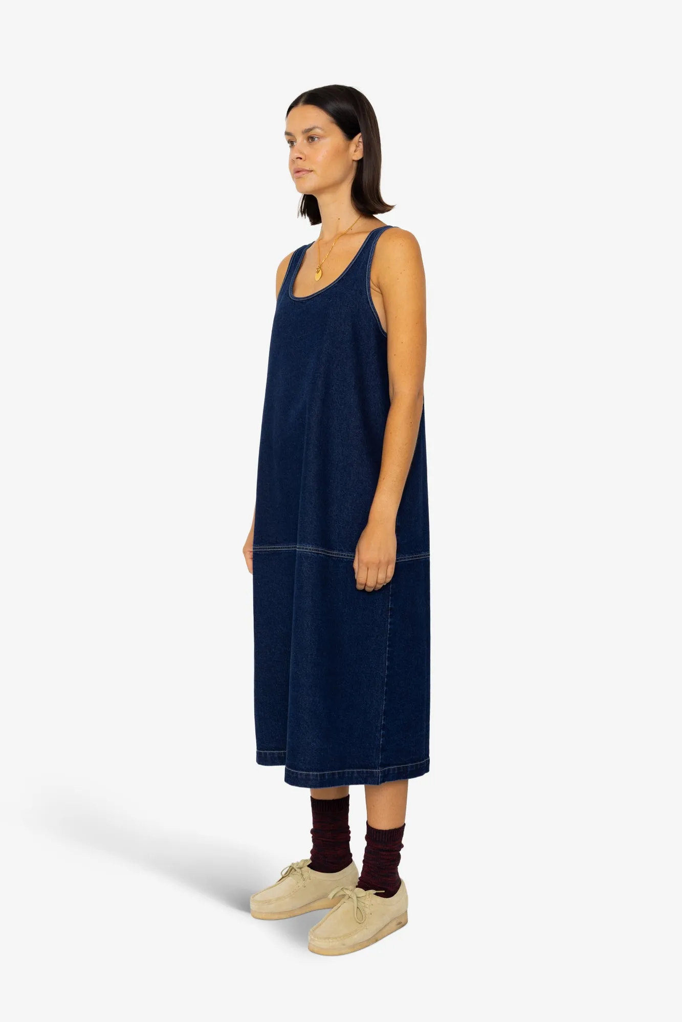 Slip Dress - Indigo Denim sold by Folk product image thumbnail 3